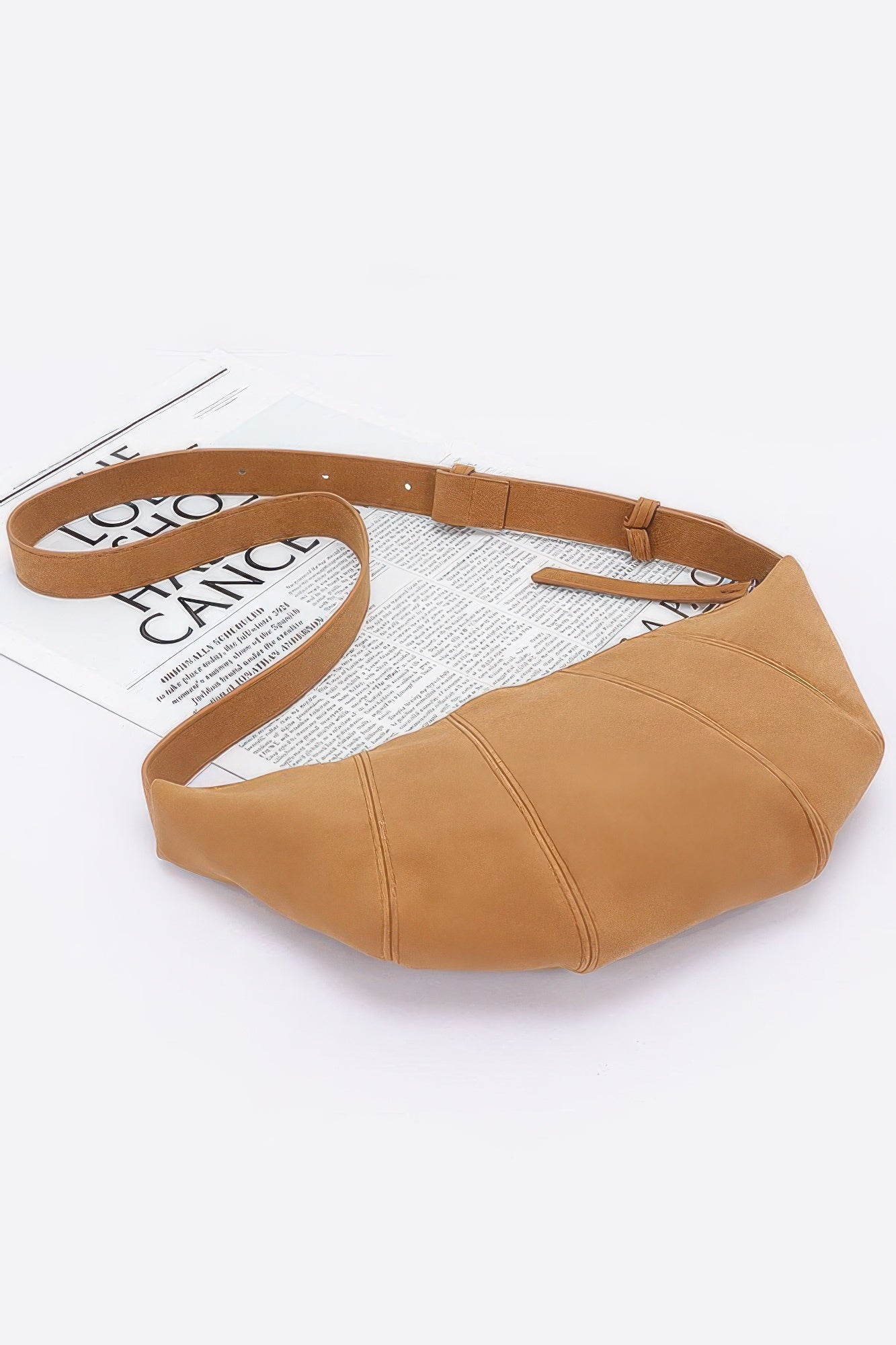 Faux Suede Croissant Bag product image