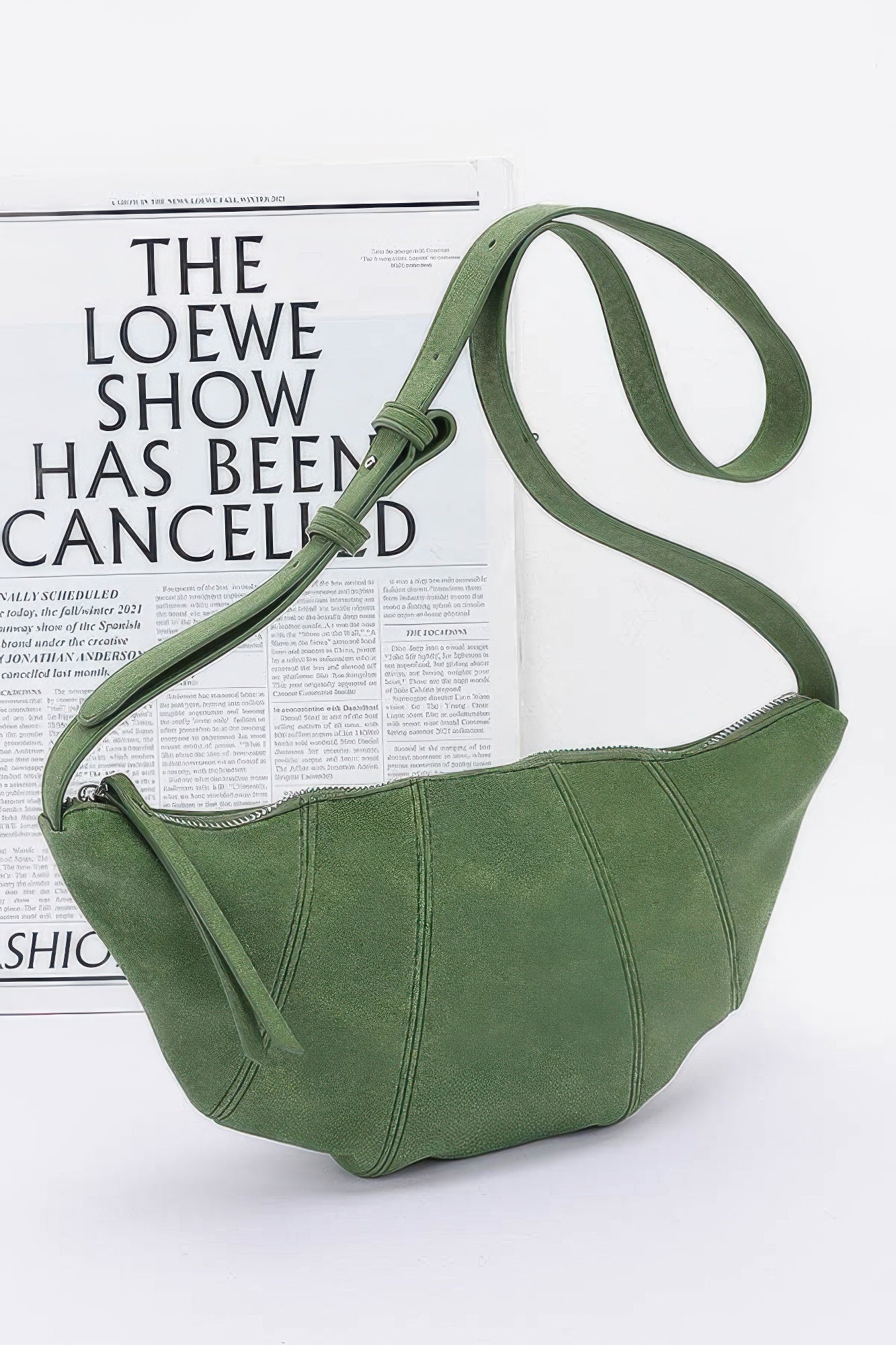 Faux Suede Croissant Bag product image