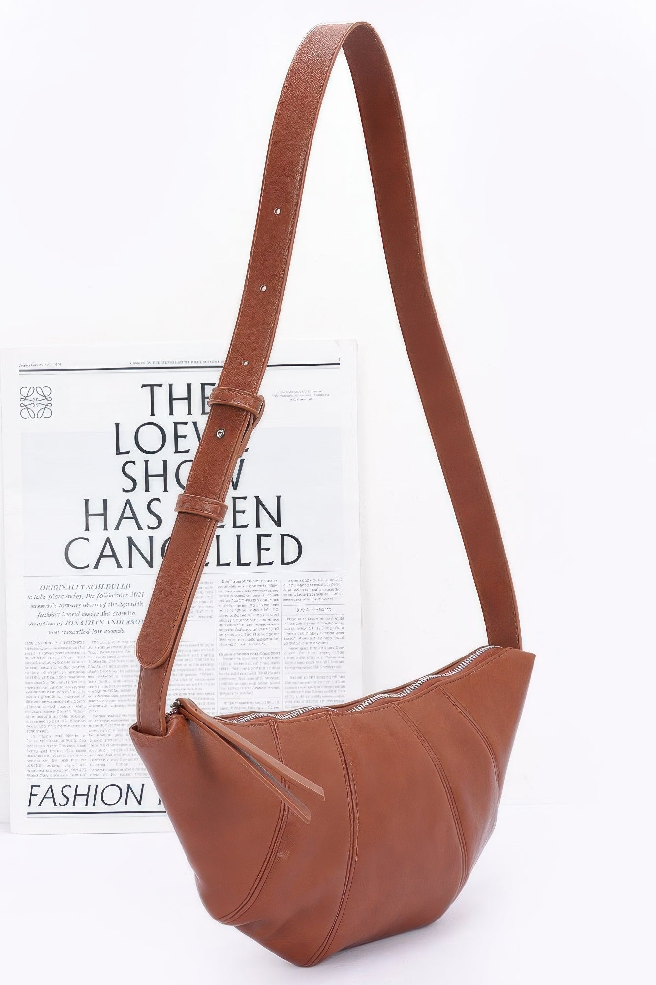 Faux Leather Croissant Bag product image