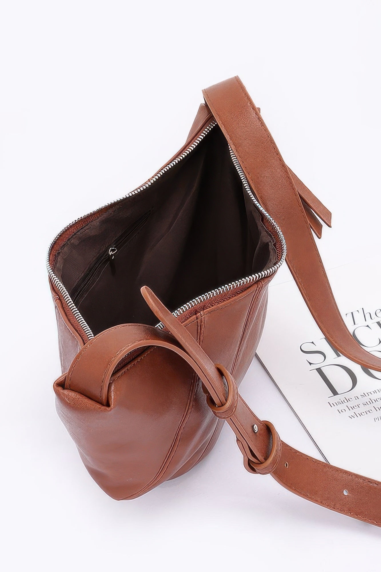 Faux Leather Croissant Bag product image