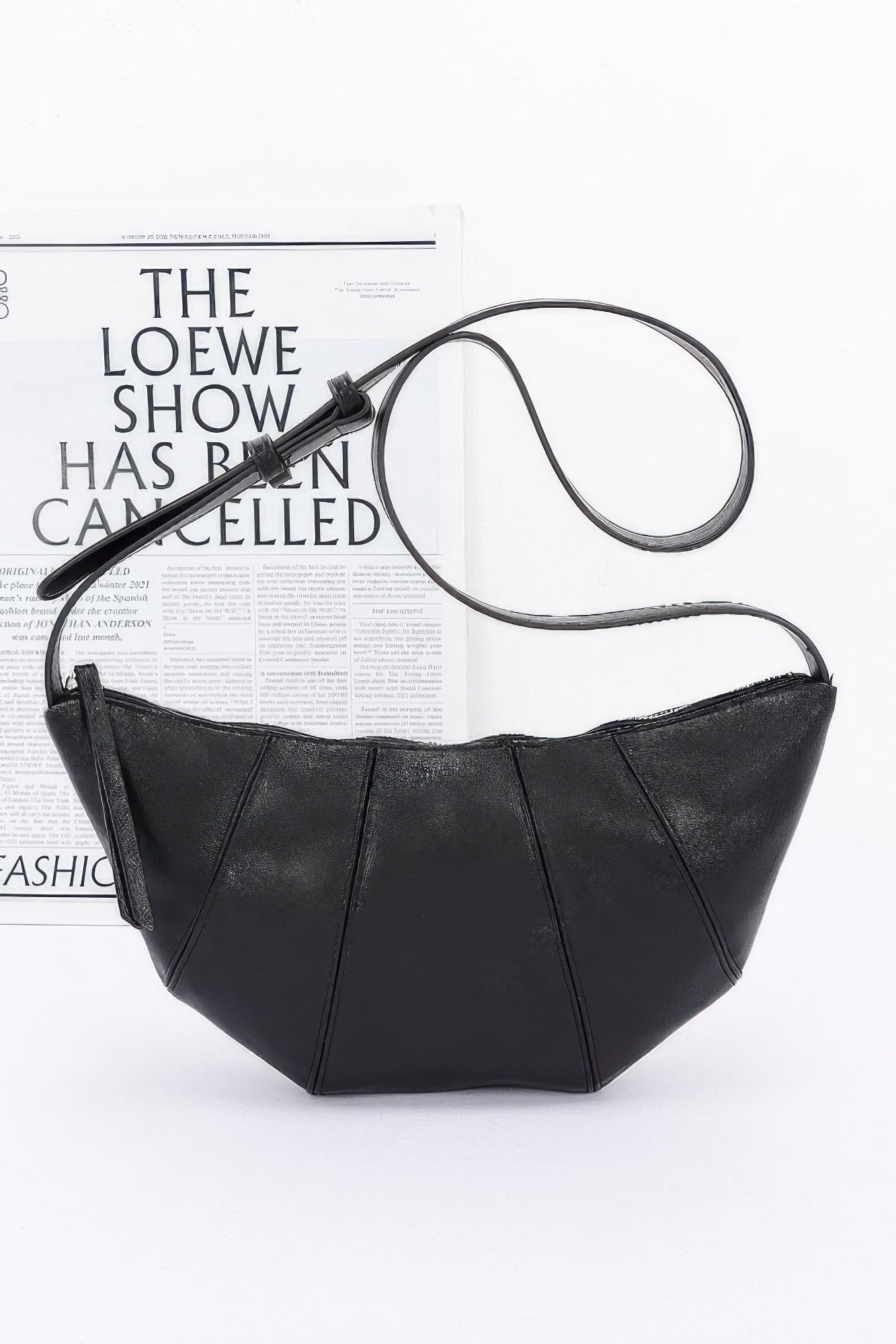 Faux Leather Croissant Bag product image