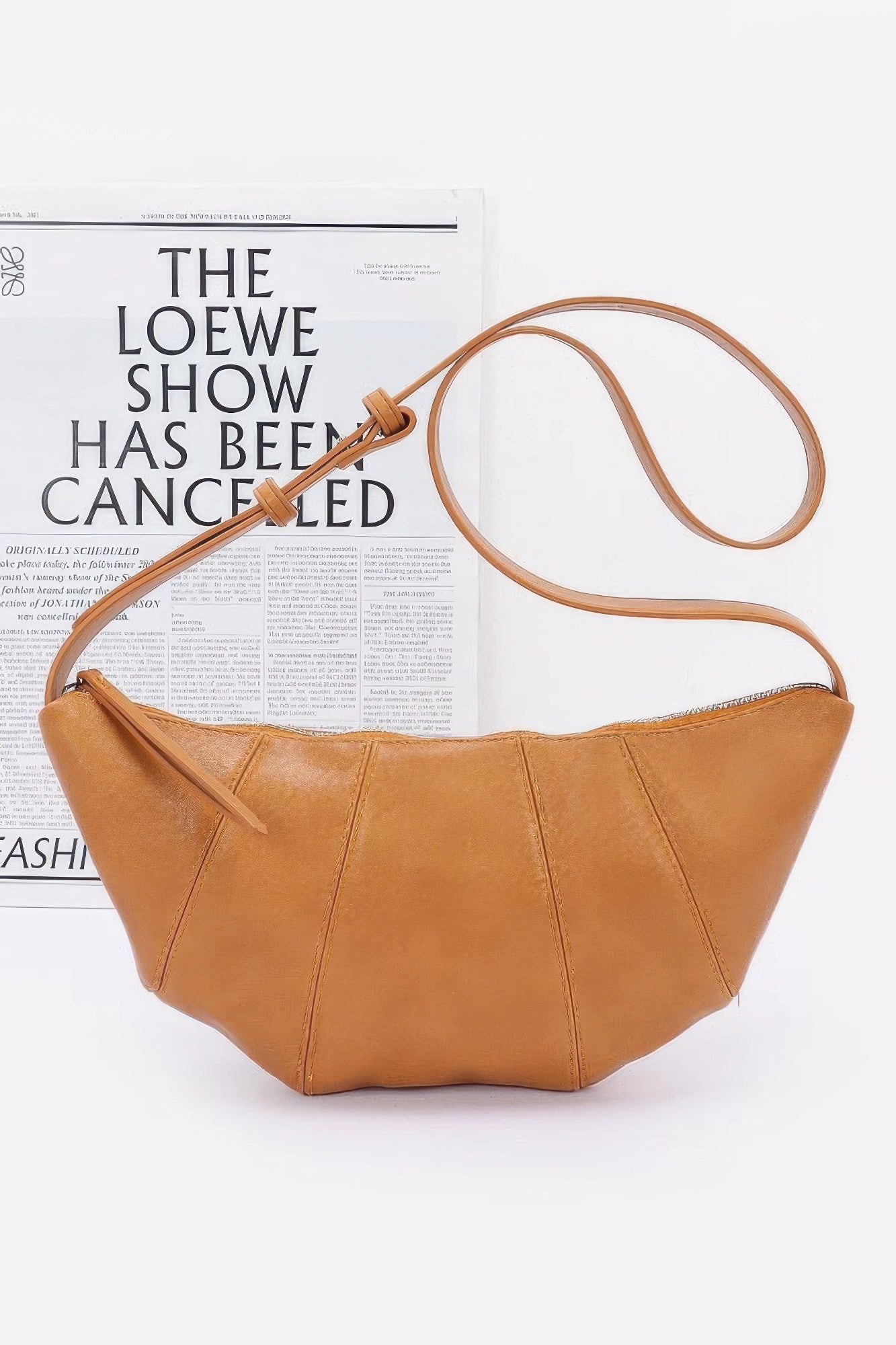 Faux Leather Croissant Bag product image
