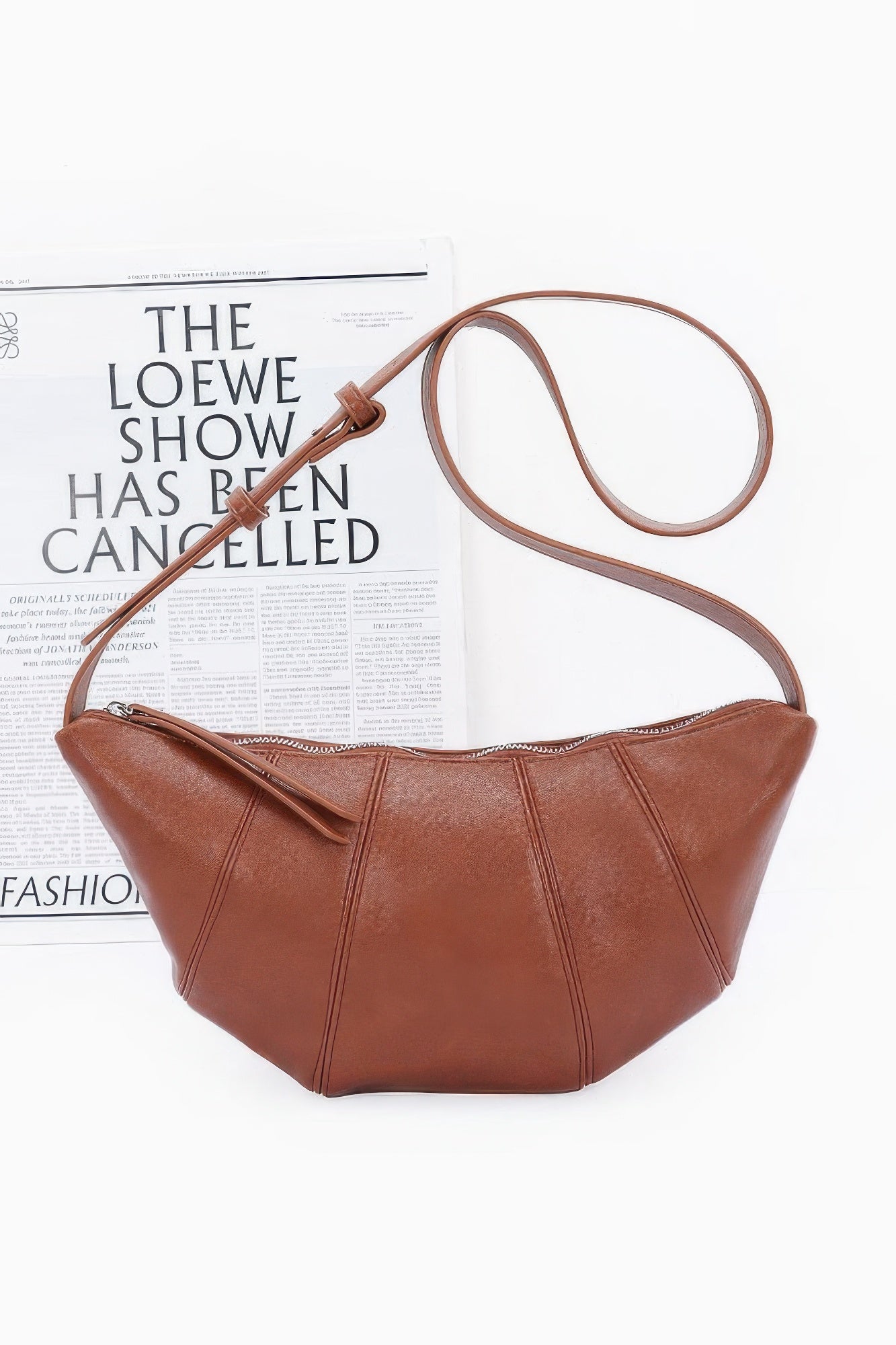 Faux Leather Croissant Bag product image