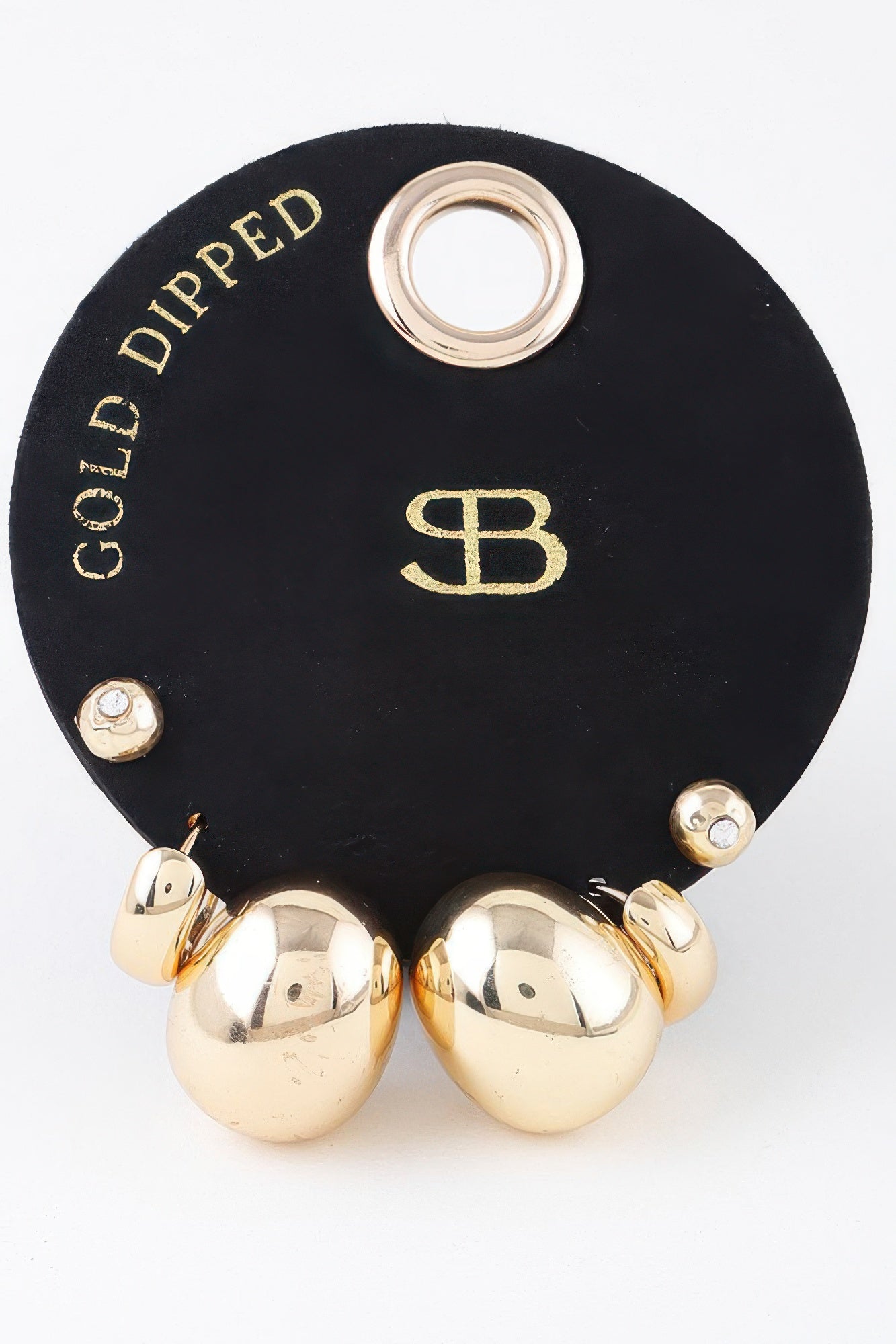 Multi Shiny Curved Earrings Set product image