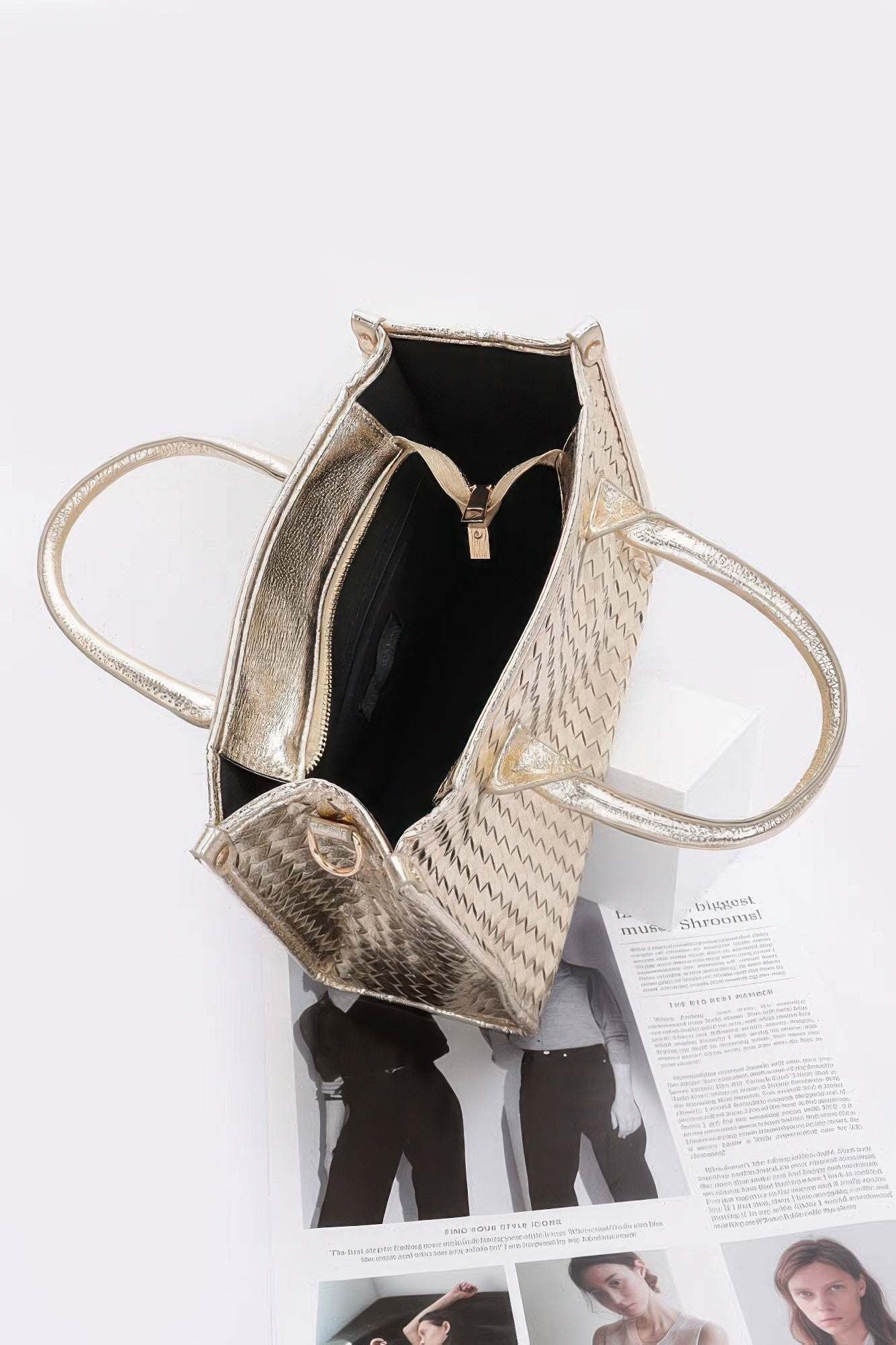 Metallic Braided Tote Bag product image