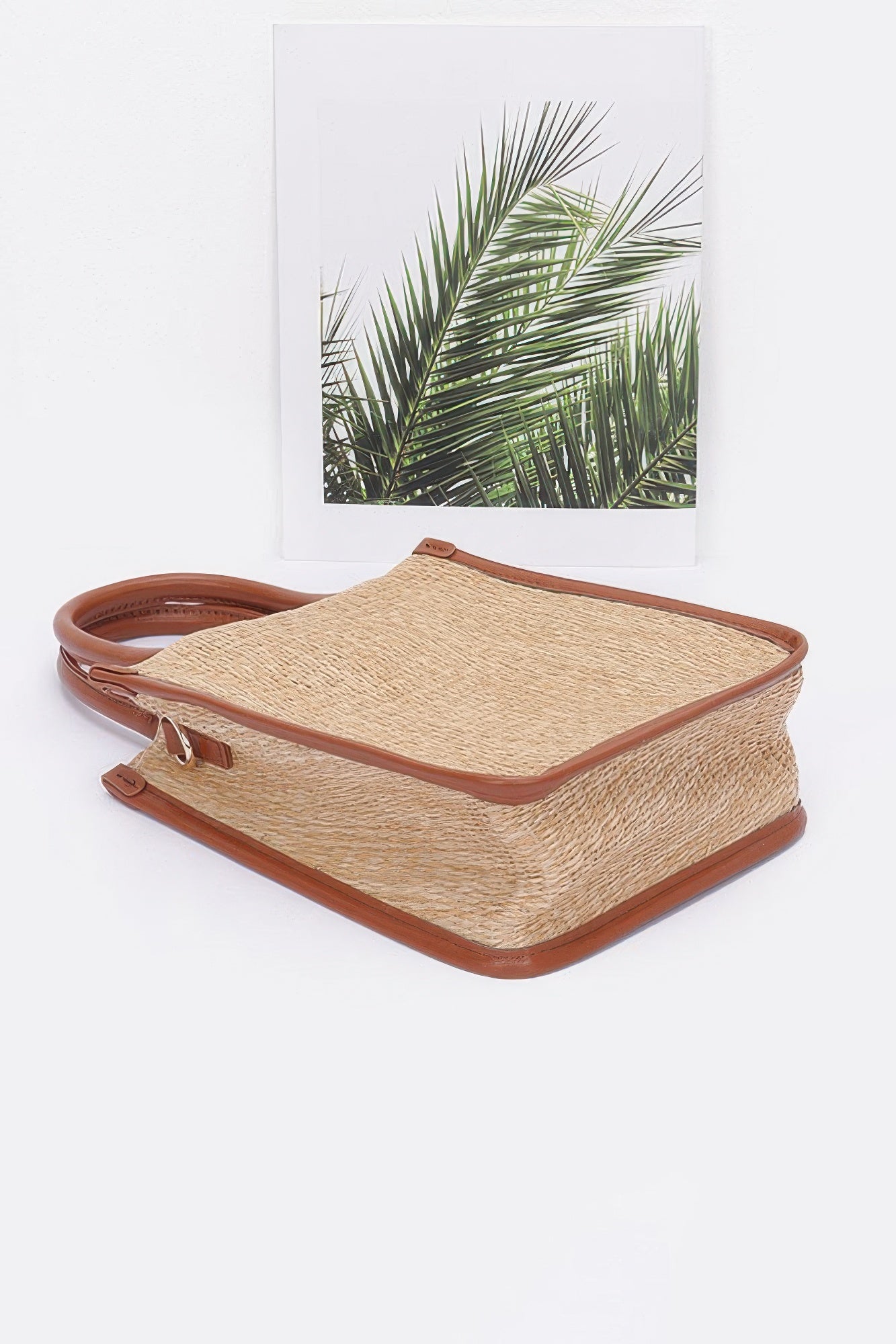 Faux Straw Tote Bag product image