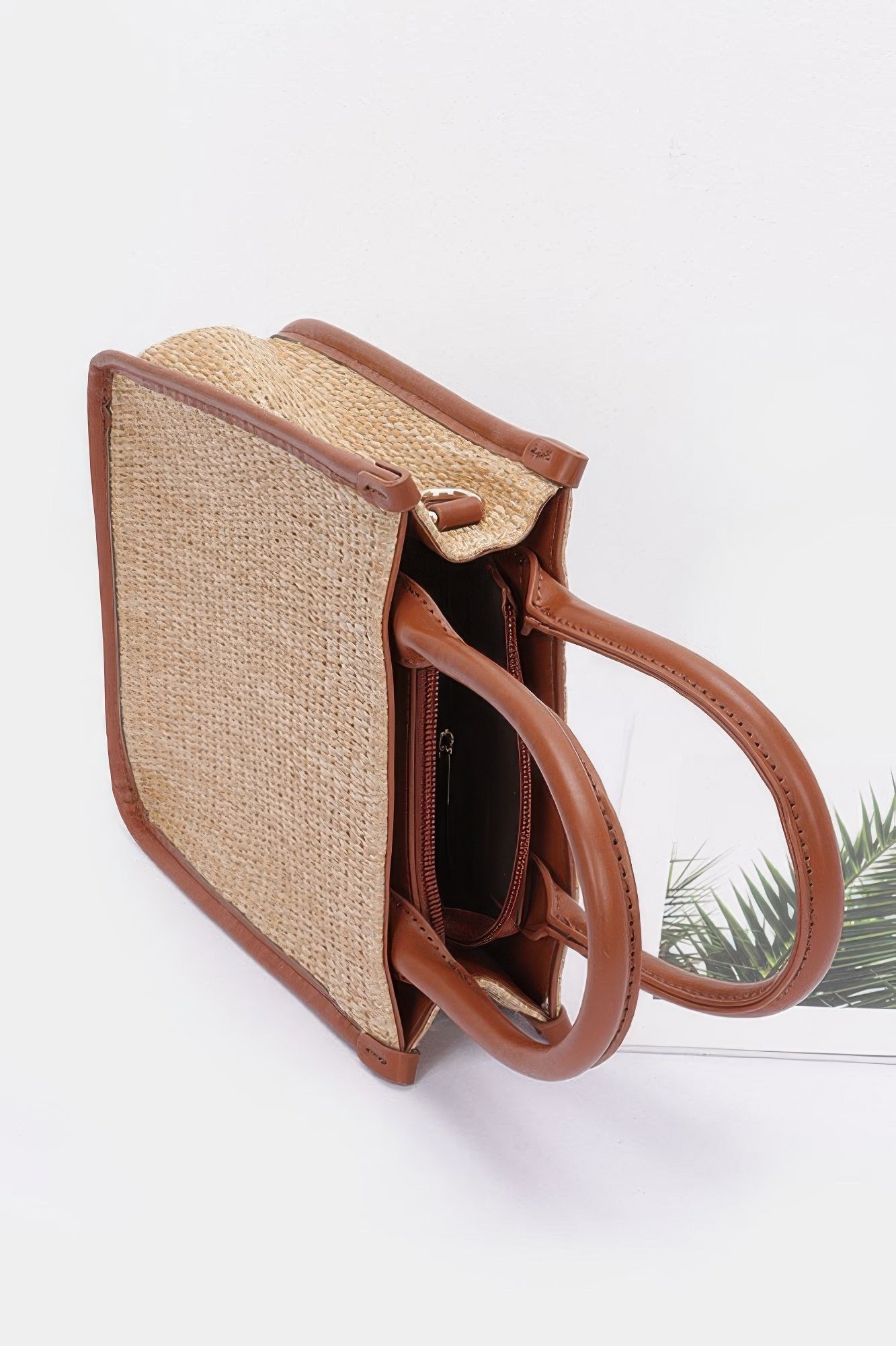 Faux Straw Tote Bag product image