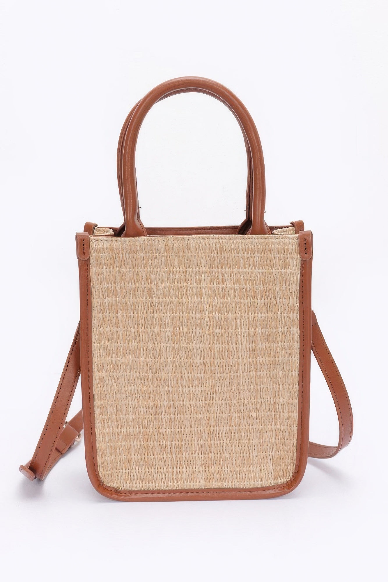 Faux Straw Tote Bag product image