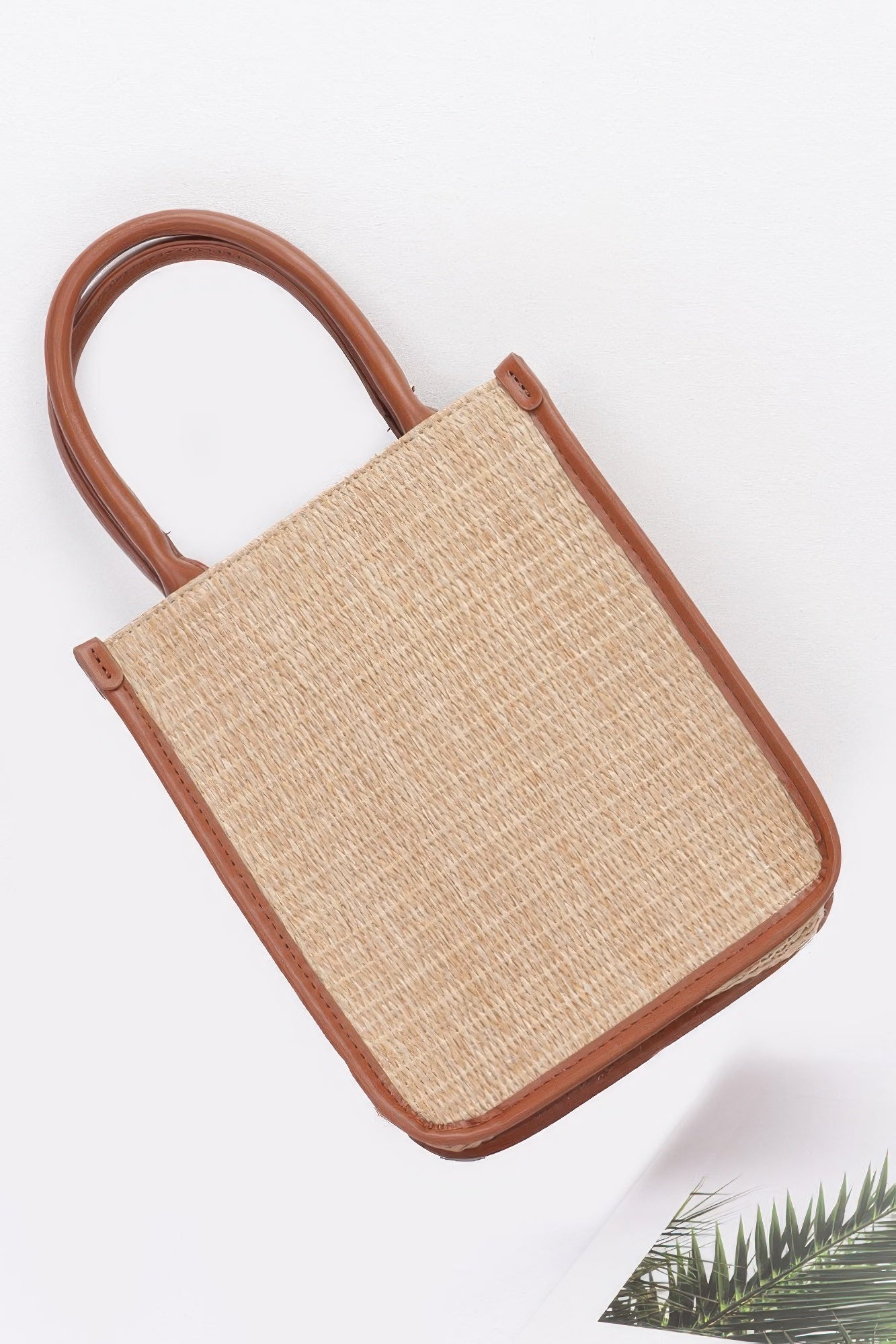 Faux Straw Tote Bag product image