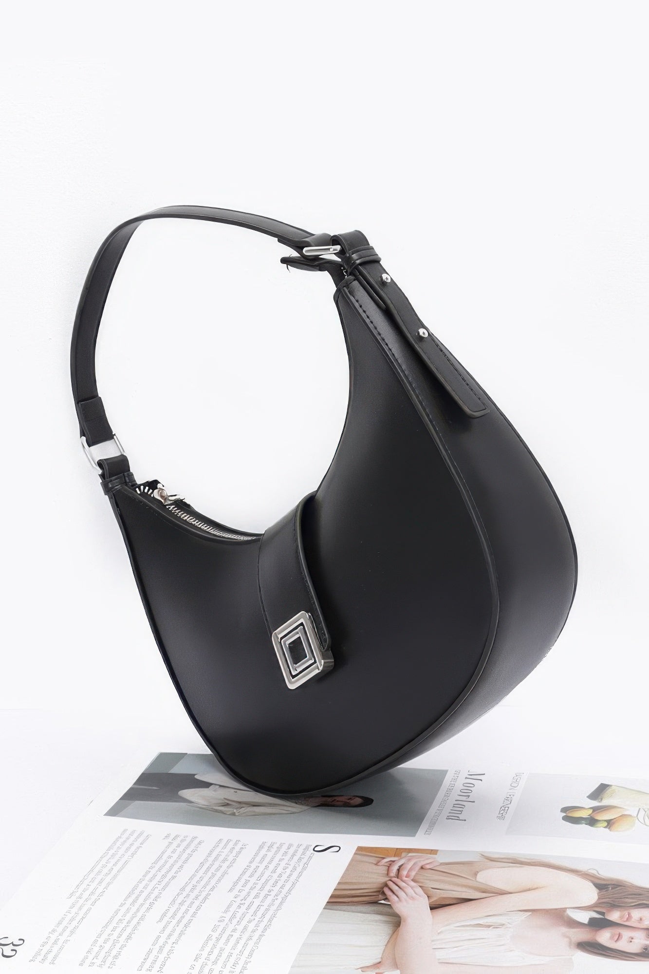 Faux Leather Hobo Bag product image