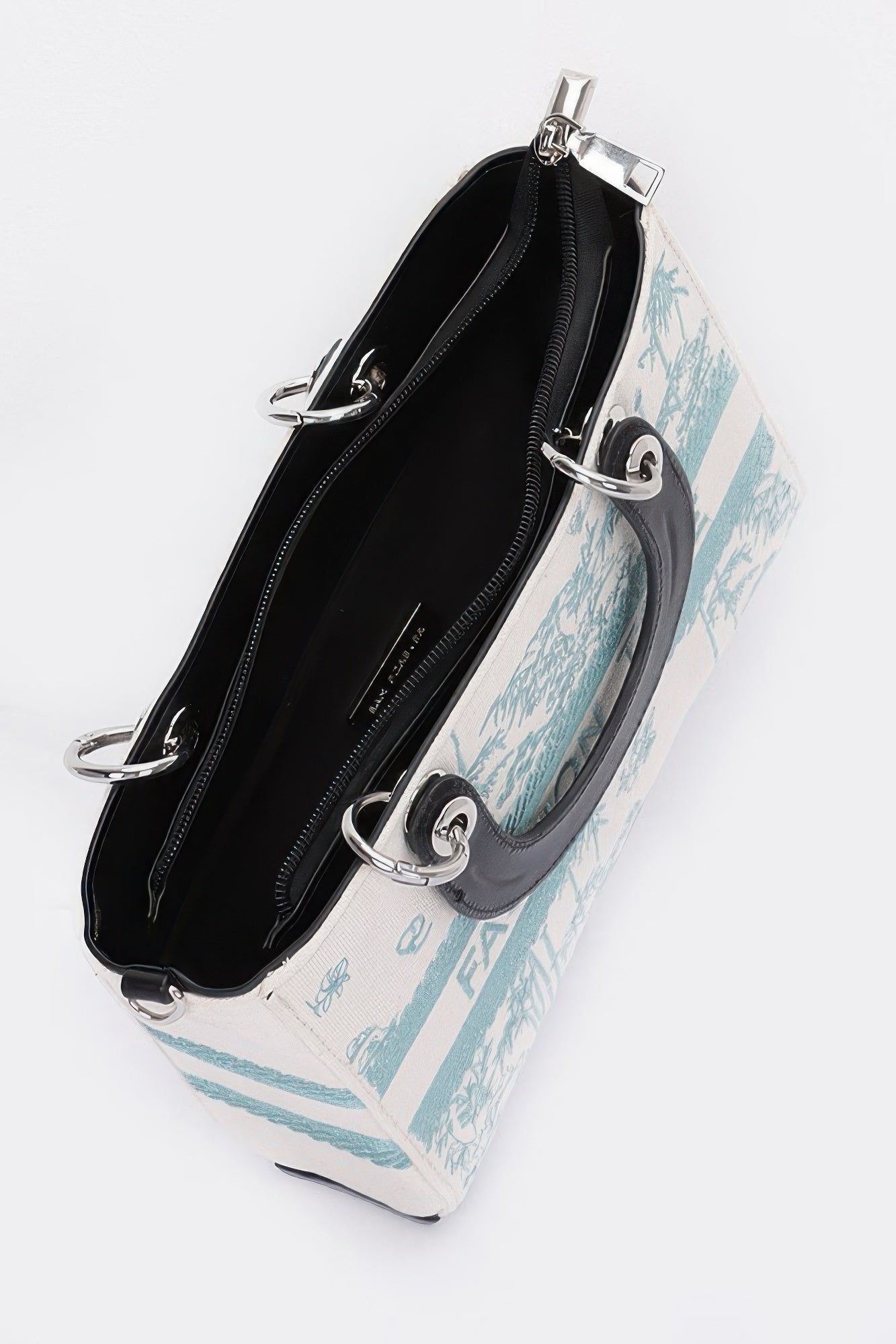 Embroidery Faux Leather Tote Bag product image