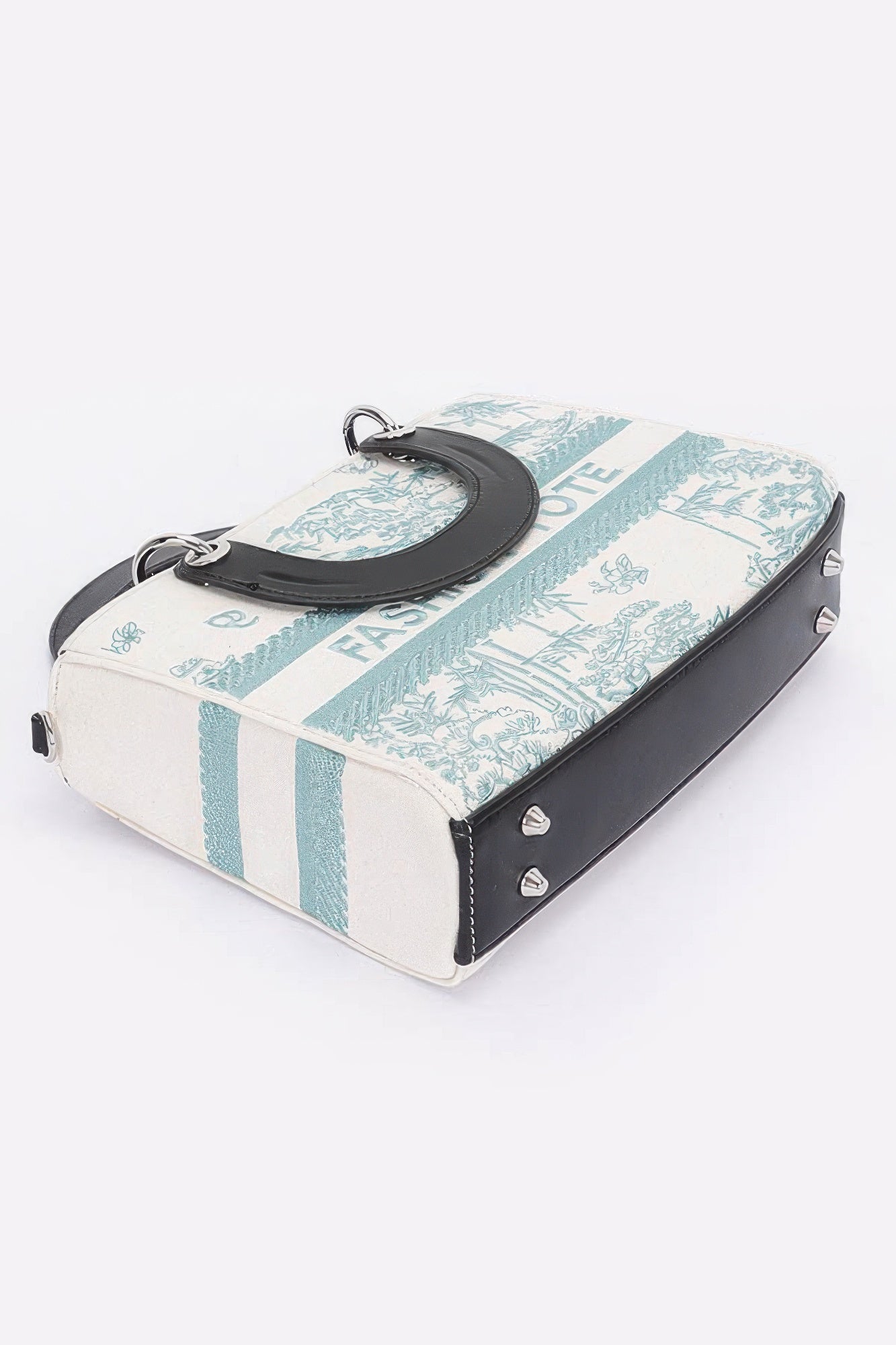 Embroidery Faux Leather Tote Bag product image