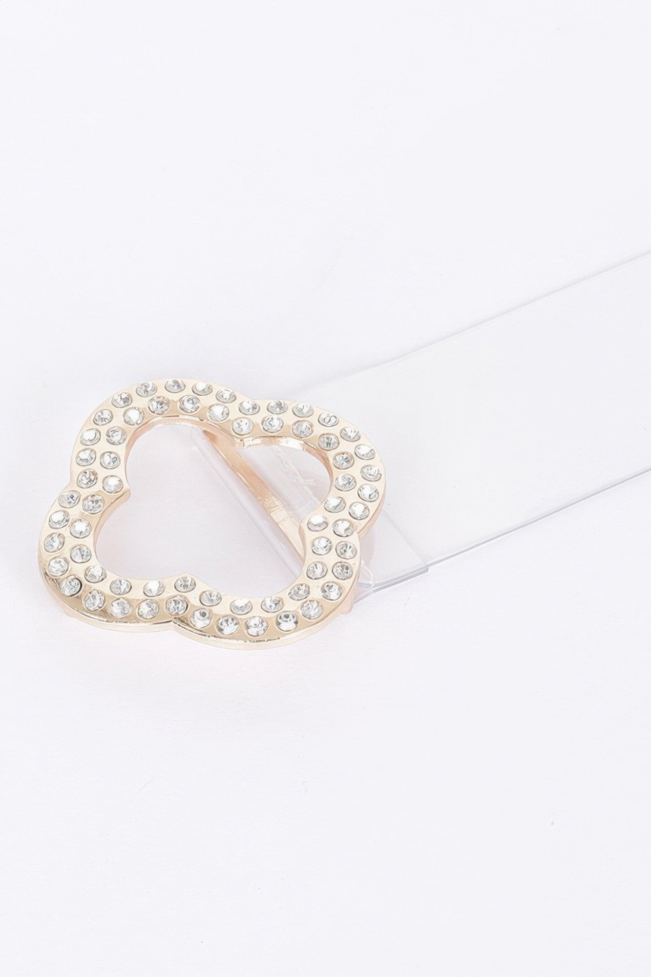 Rhinestone Metal Buckle Clear Belt product image