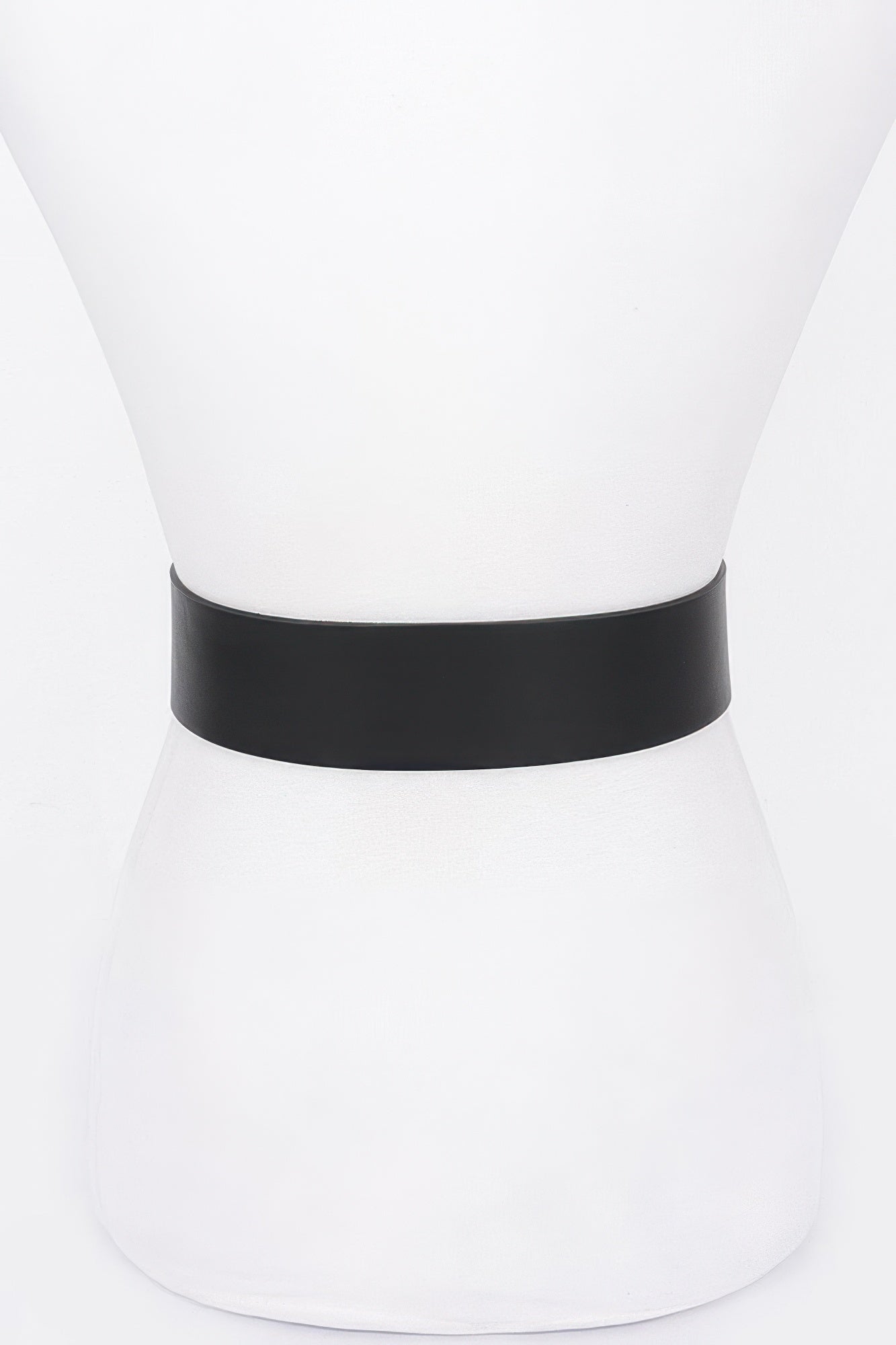 Rhinestone Metal Buckle Metallic Stretch Belt product image