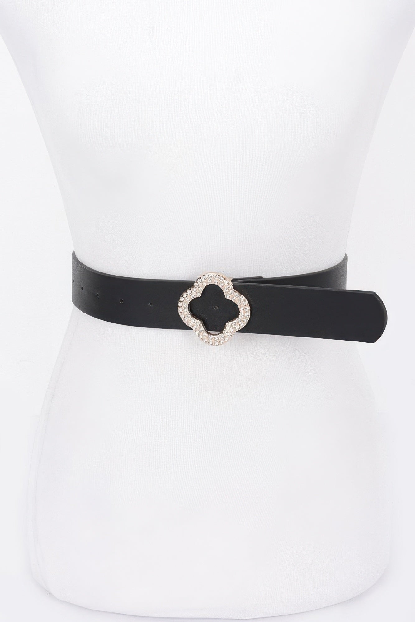 Faux Leather Metal Buckle Plus Belt product image