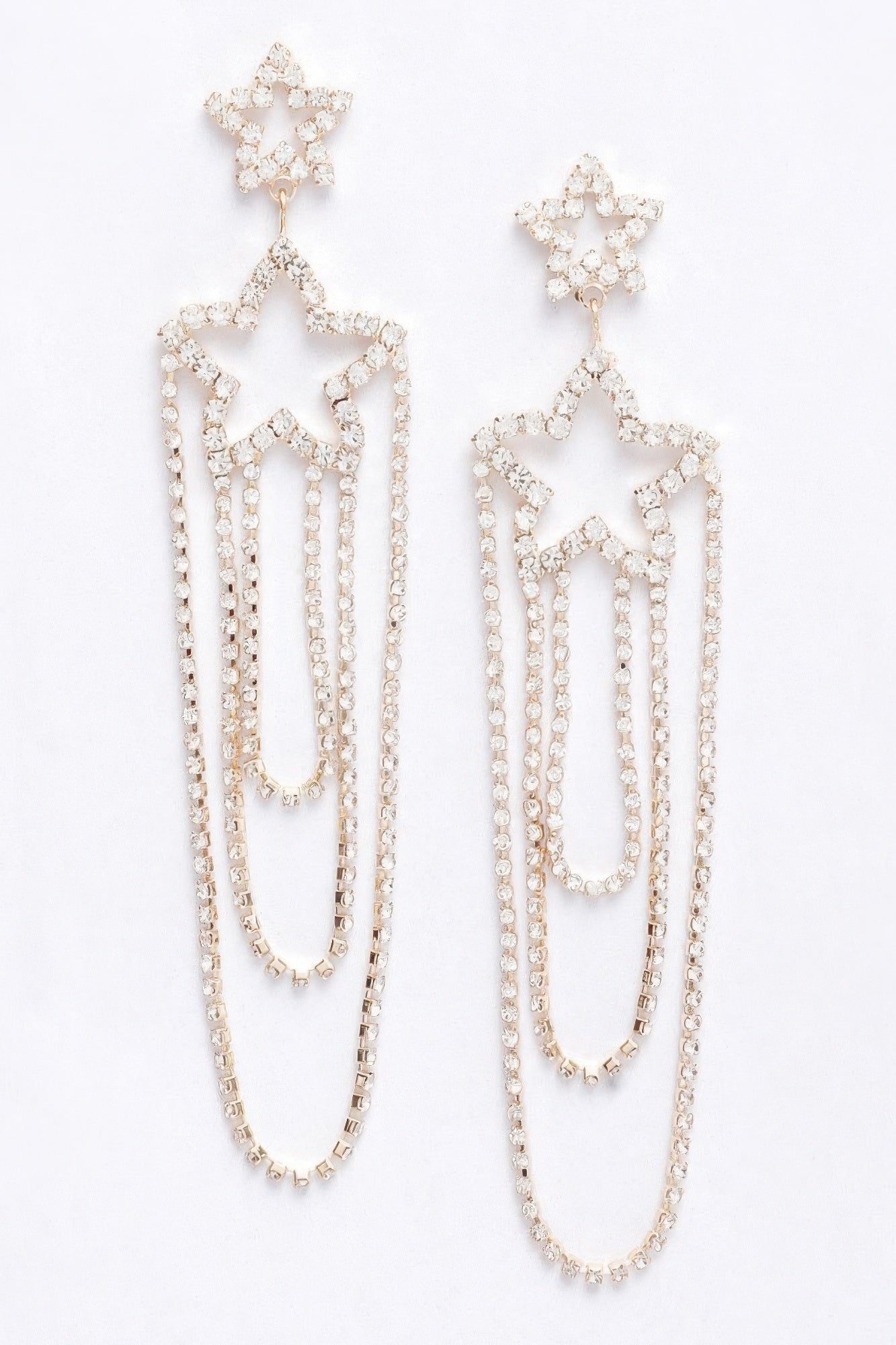Rhinestone Fringe Earring product image