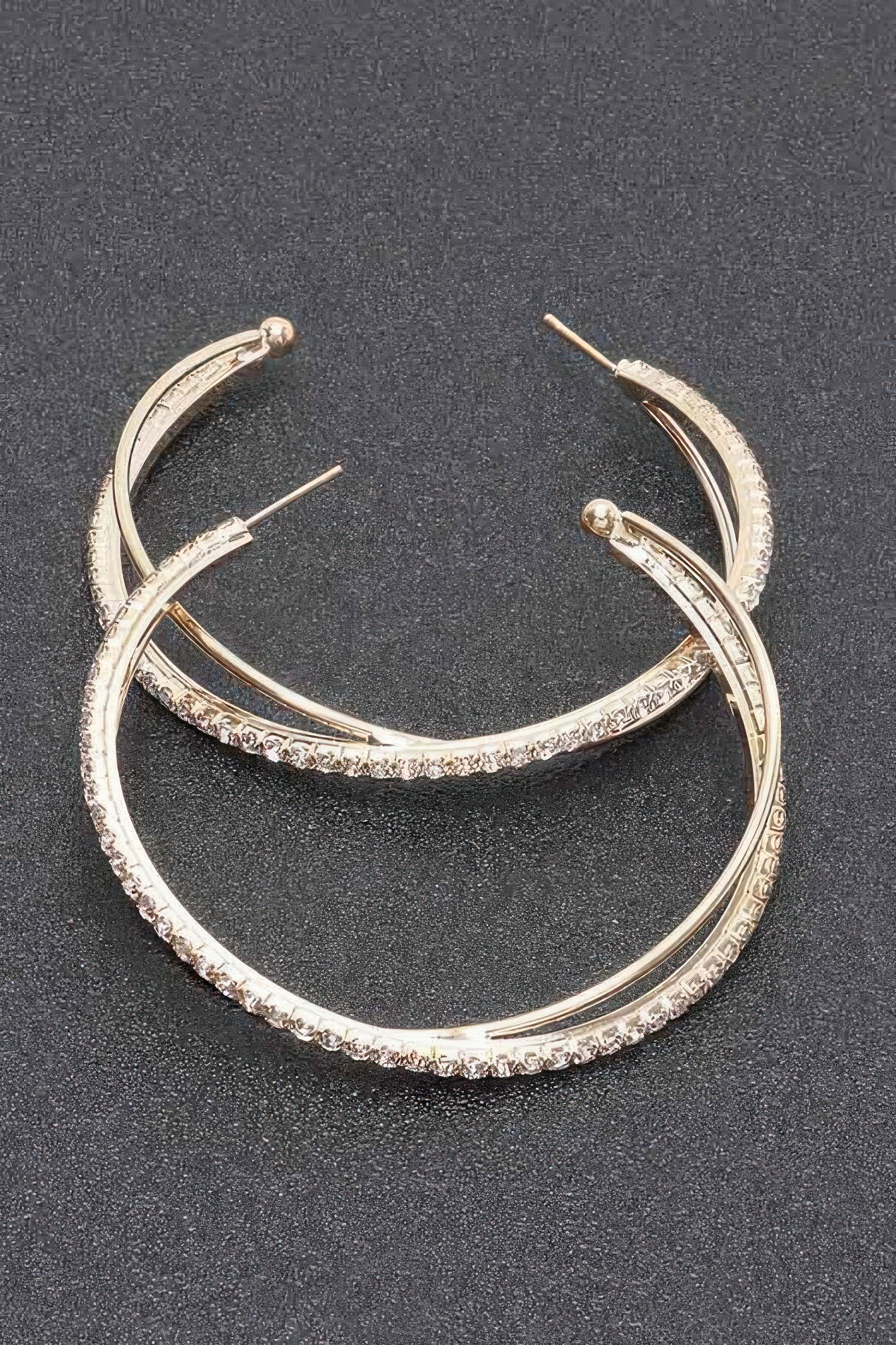 Rhinestone Hoop Earring product image