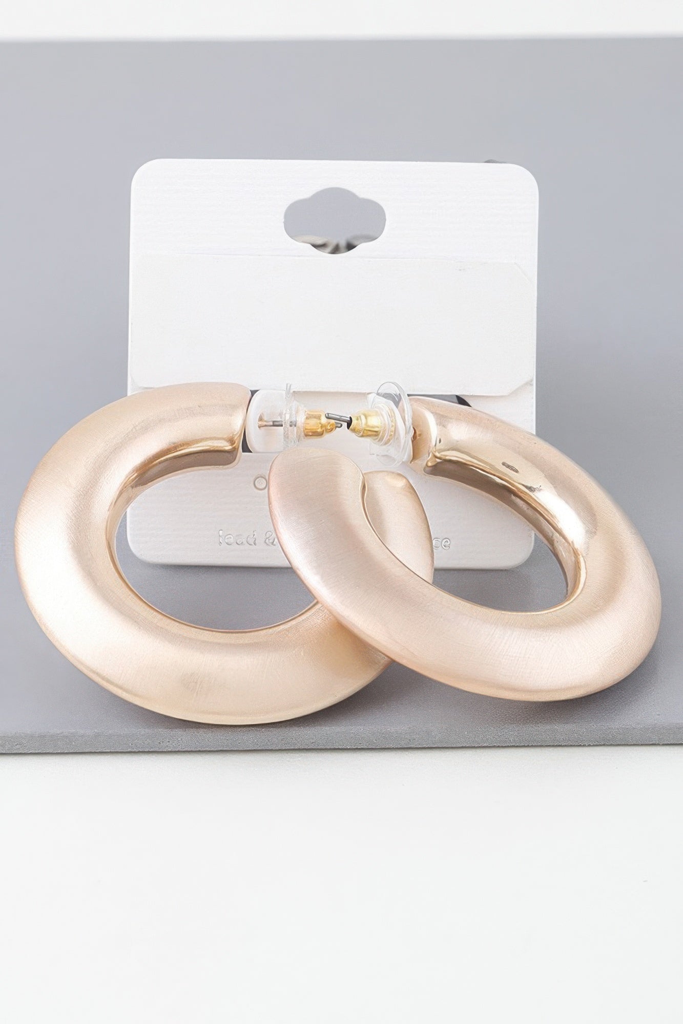 Matte Modern Hoop Earrings product image