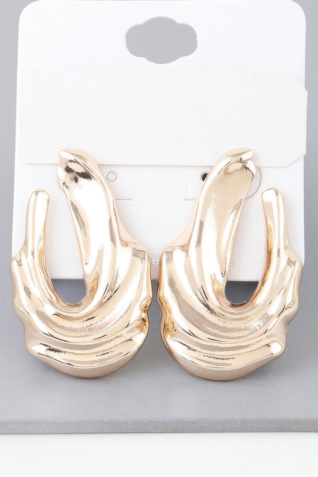 Shiny Ripple Drop Earrings product image