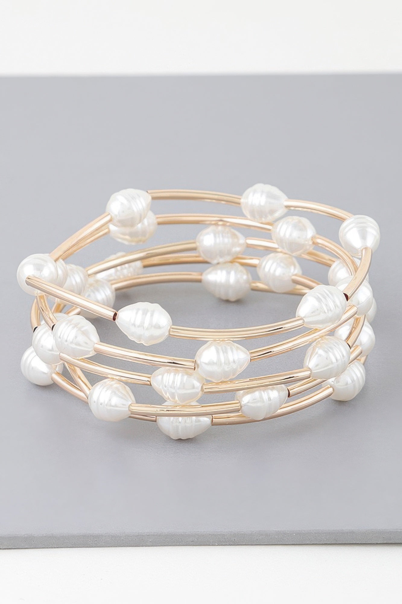 Multi Pearl Shell Tube Bracelet product image