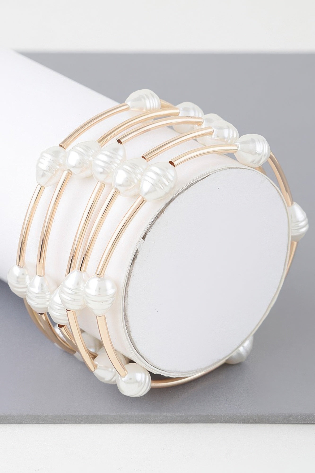 Multi Pearl Shell Tube Bracelet product image