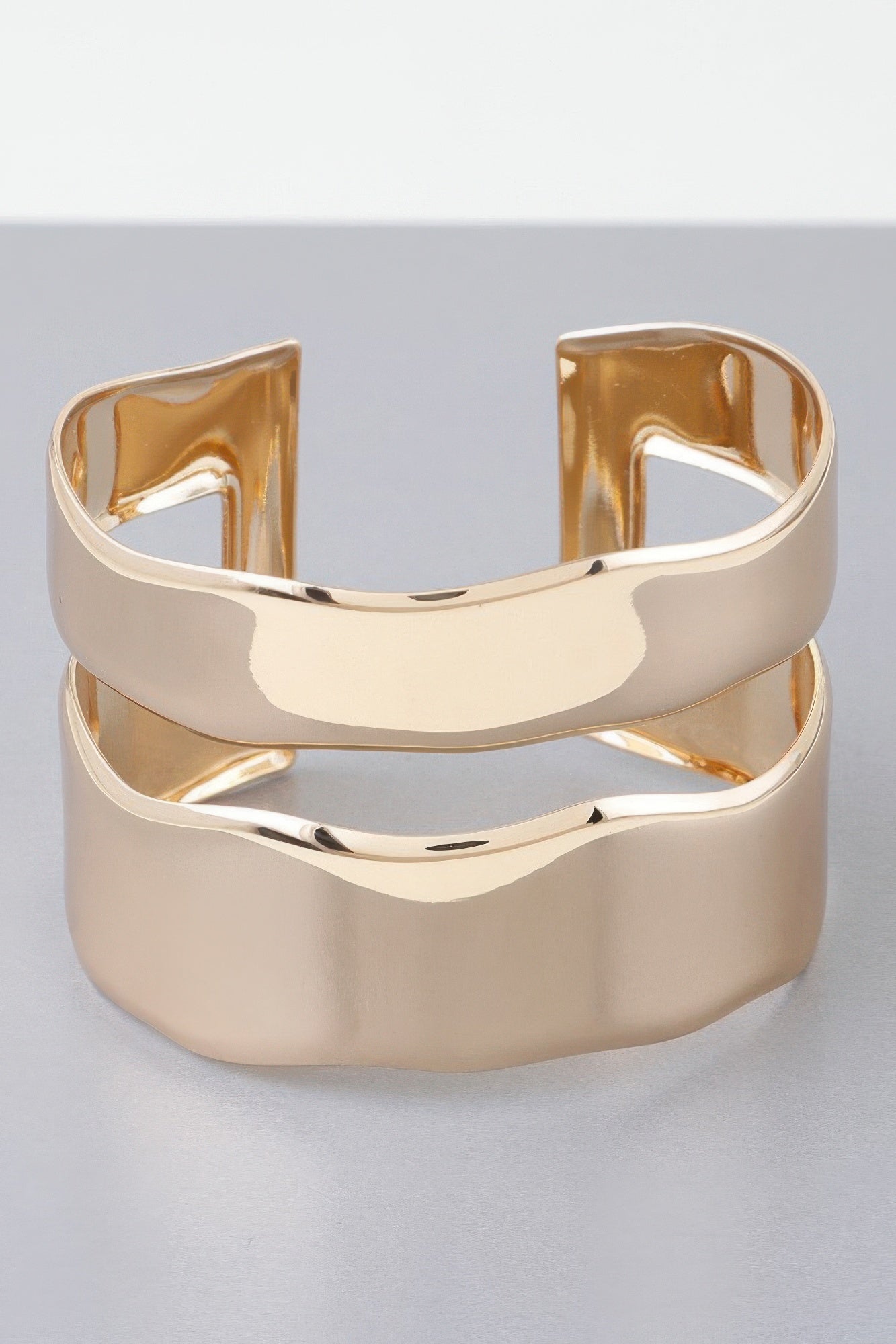 Shiny Double Open Cuff Bracelet product image