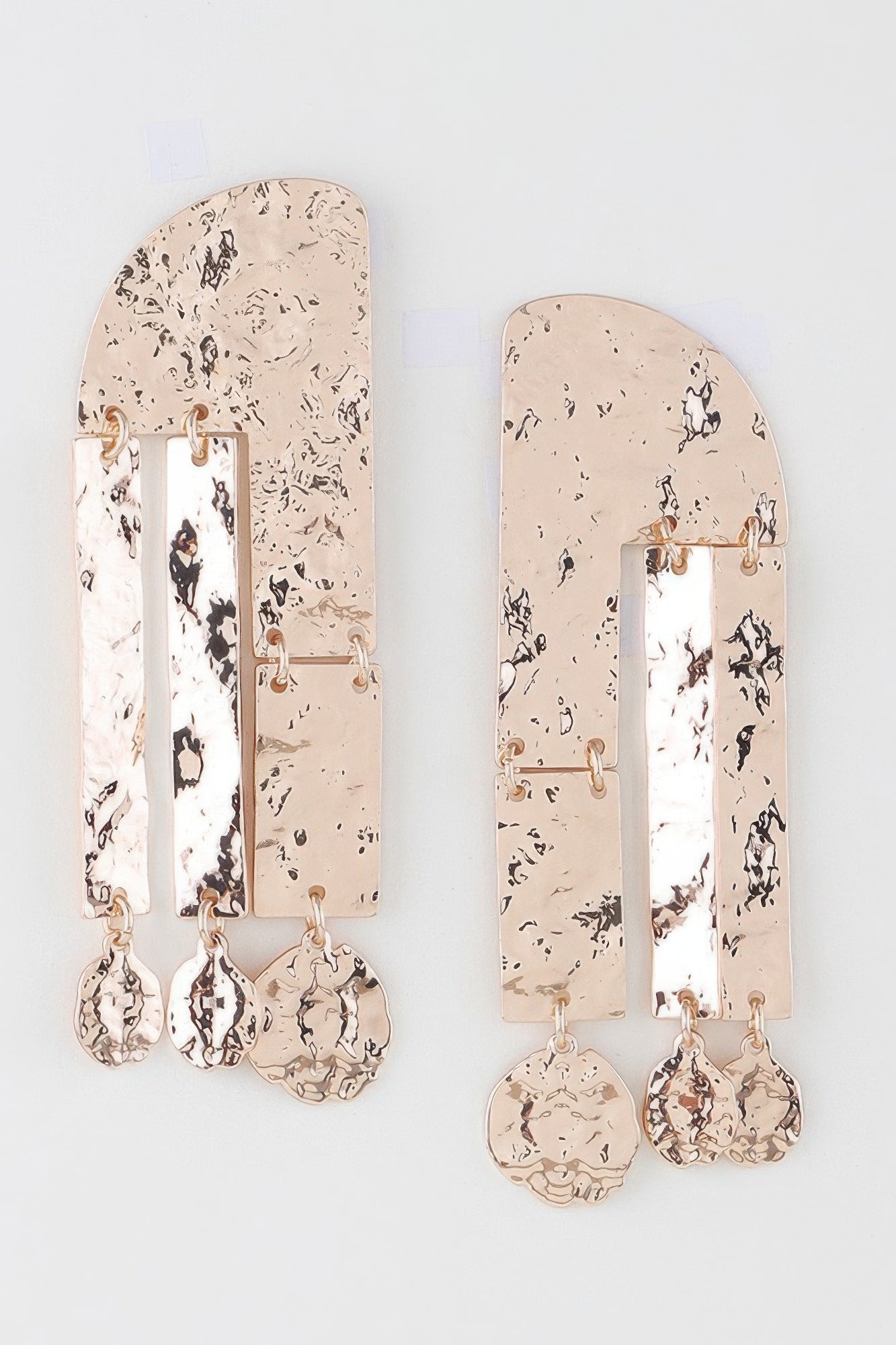 Shiny Hammered Drop Earrings product image