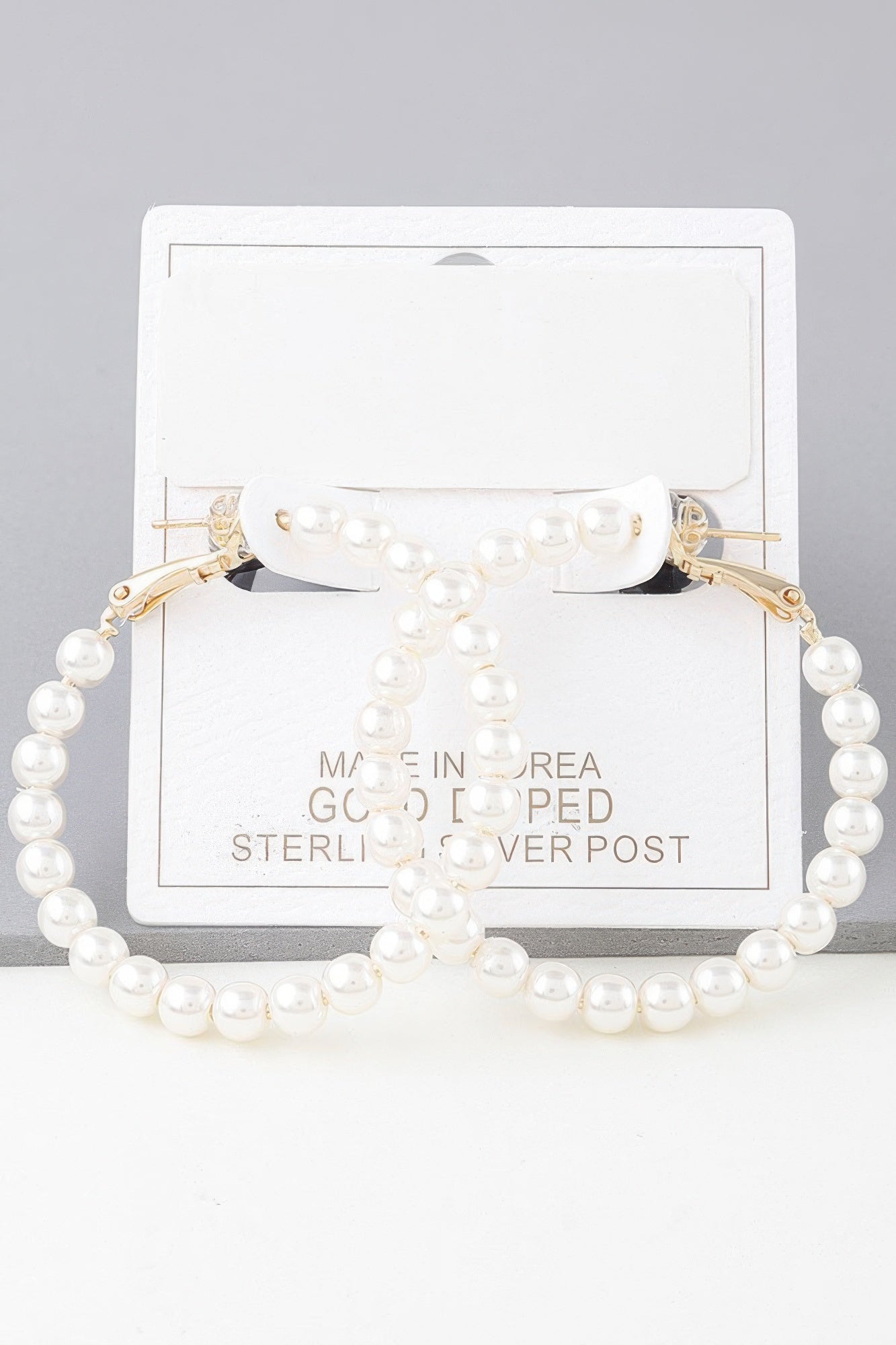 Multi Pearl Hoop Earrings product image