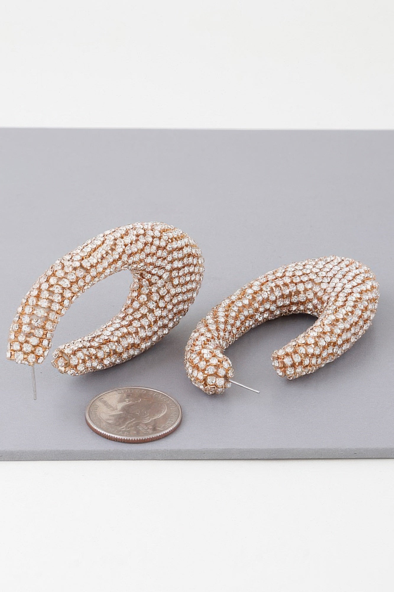 Bejeweled Abstract Oval Earrings product image