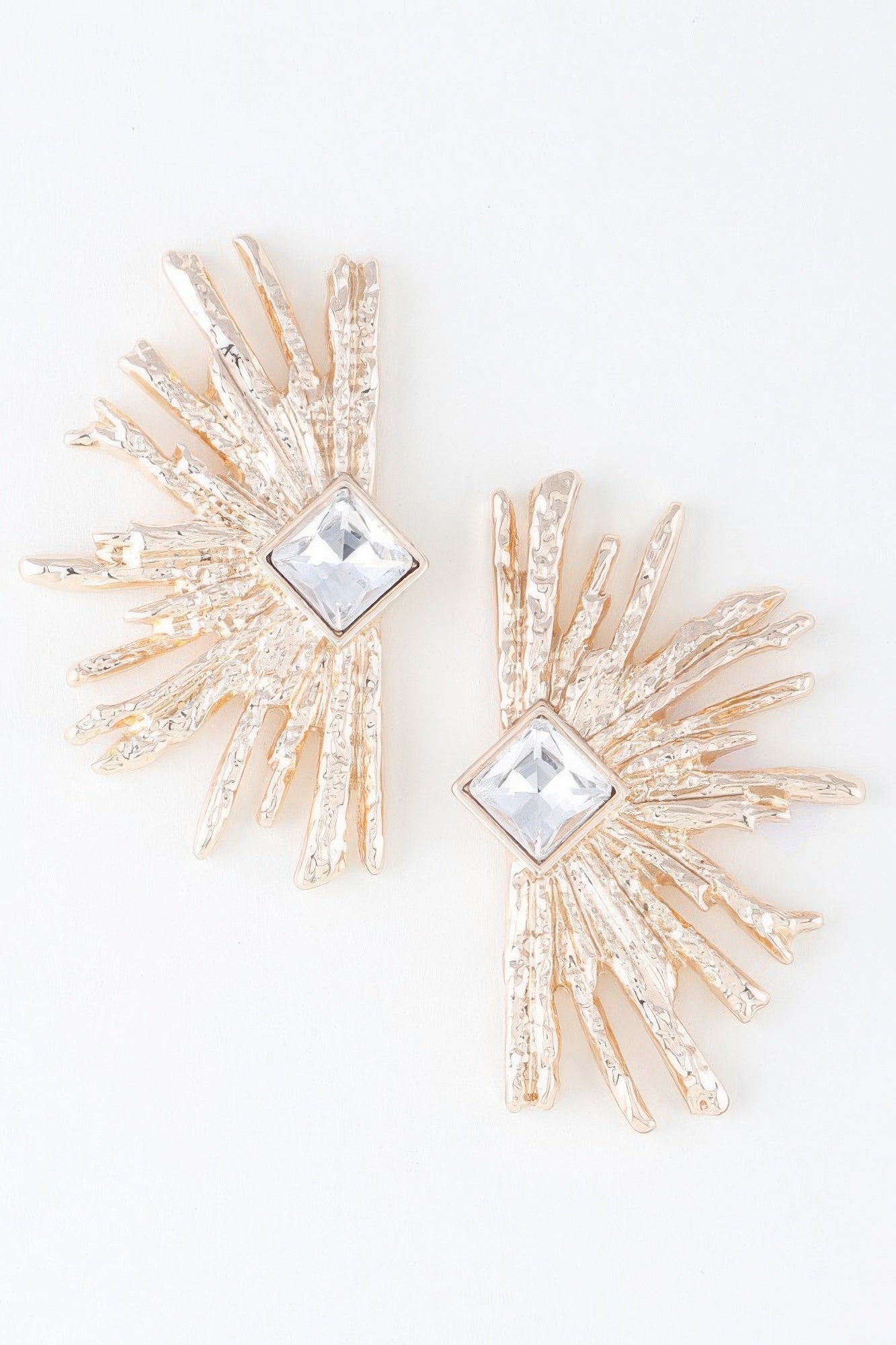 Diamond Rhinestone Flare Earrings product image