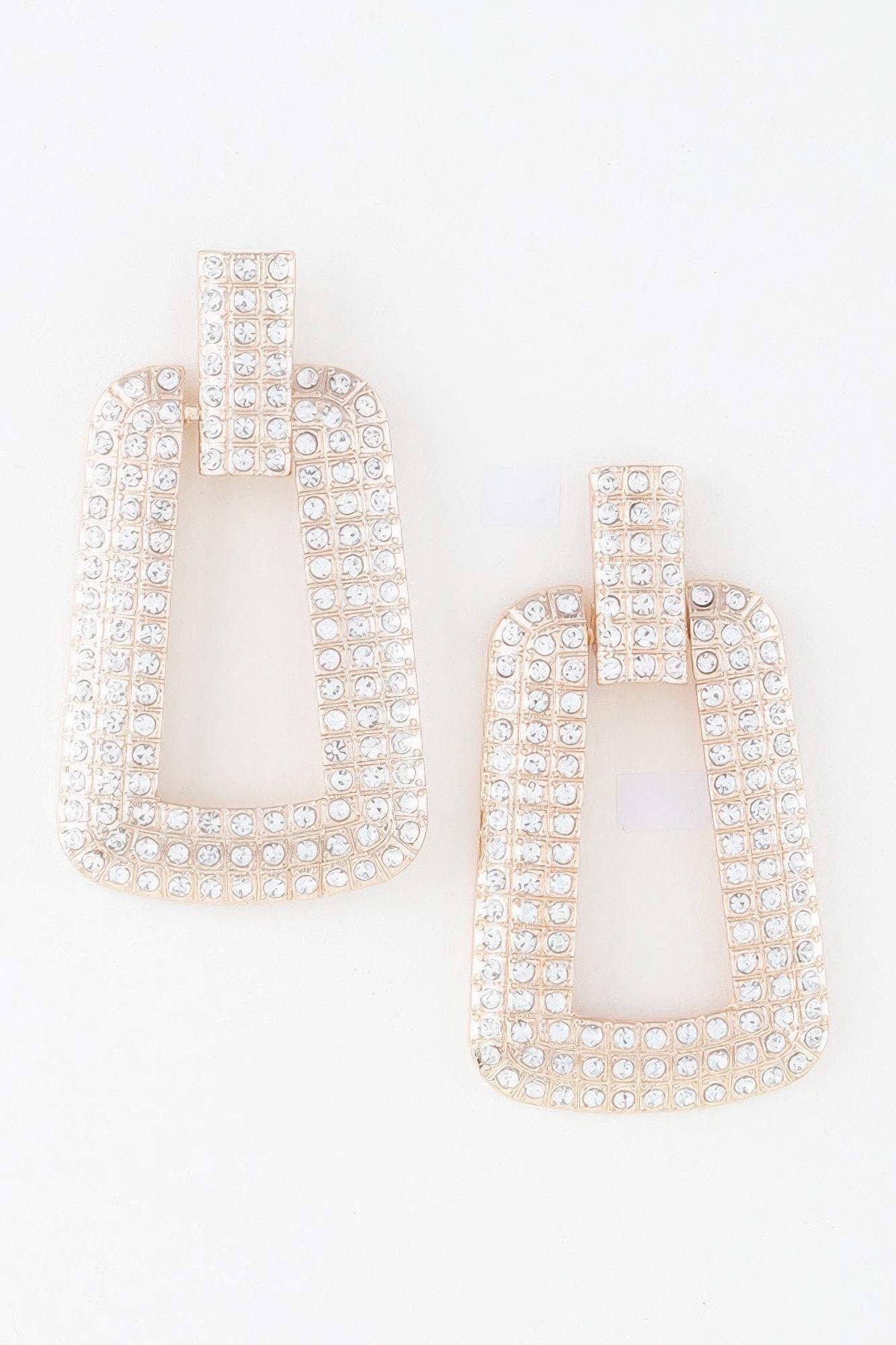Triple Rhinestone Frame Earrings product image