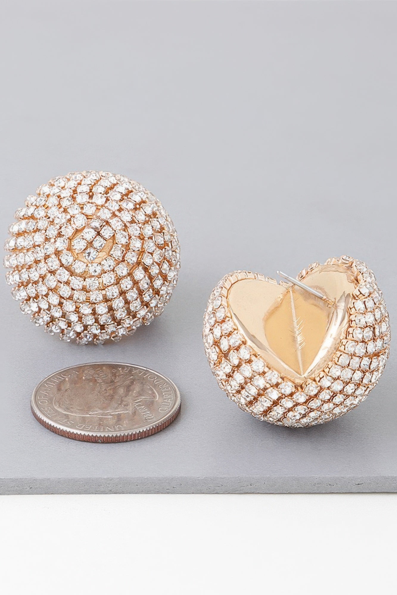 Bejeweled Rhinestone Disco Earrings product image