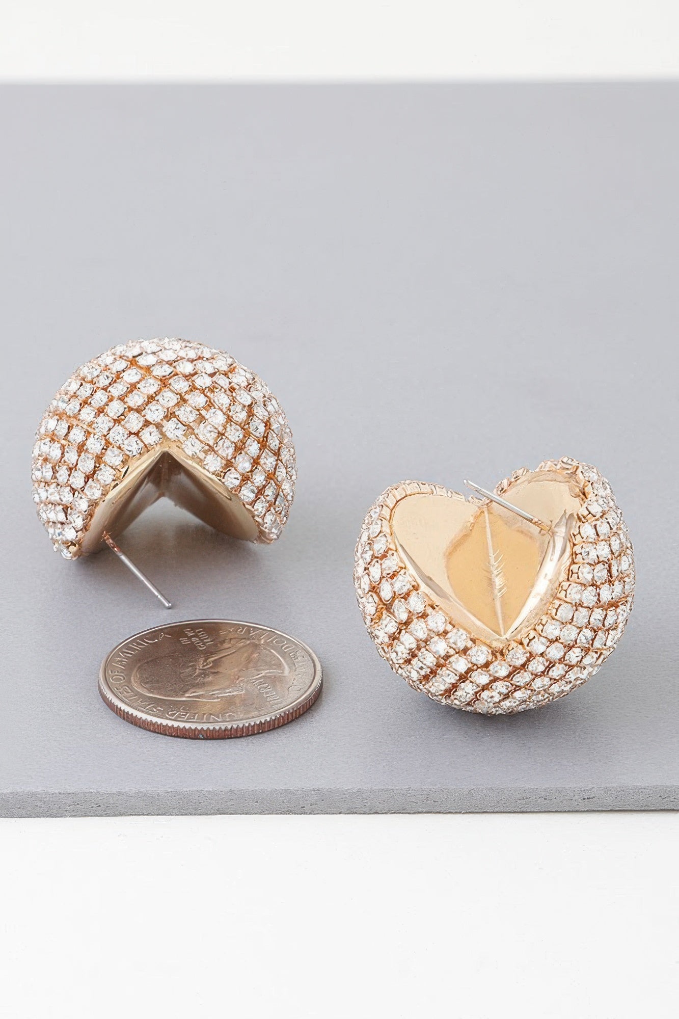 Bejeweled Rhinestone Disco Earrings product image