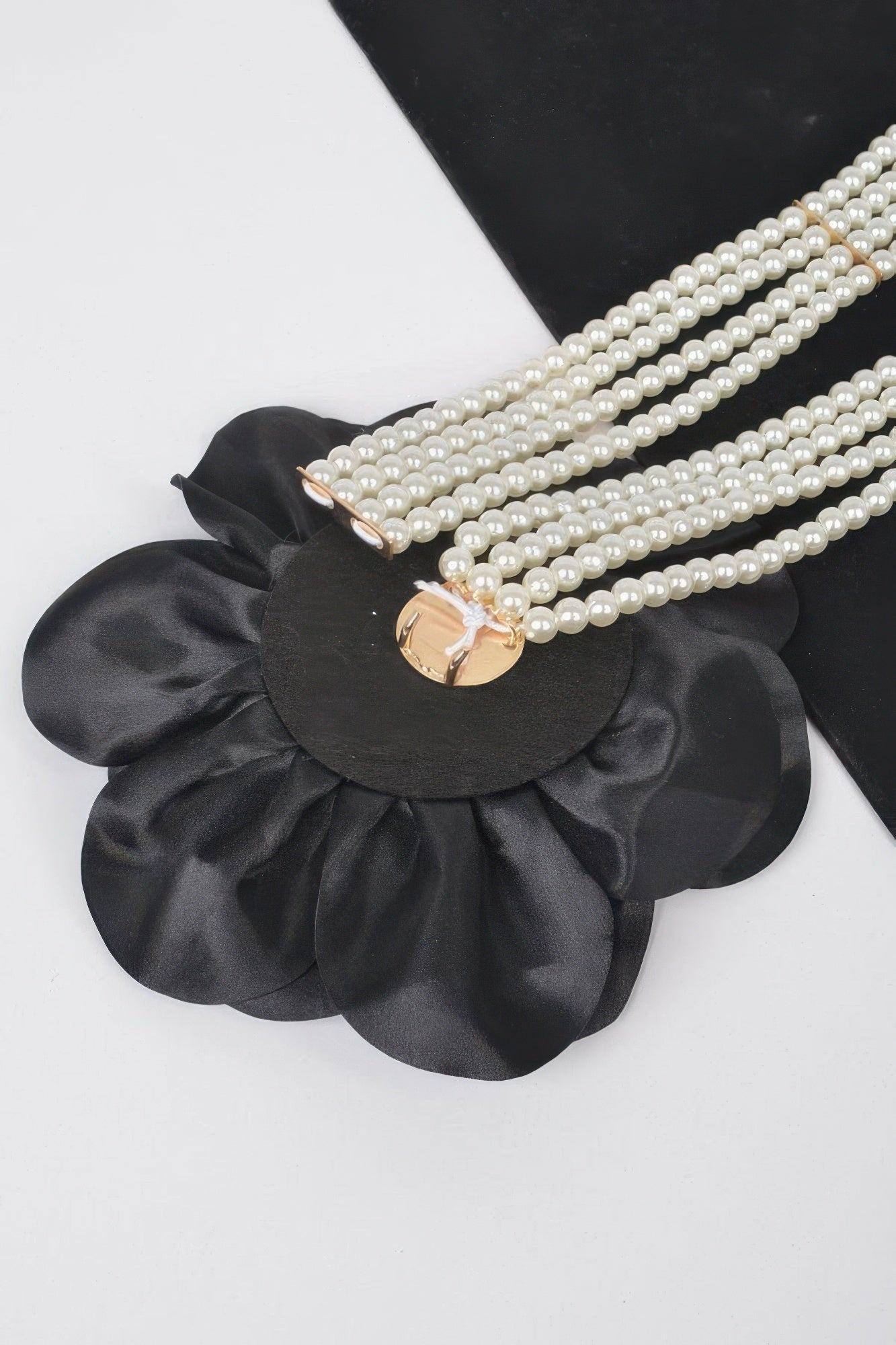 Oversized Flower Pearl Elastic Belt product image