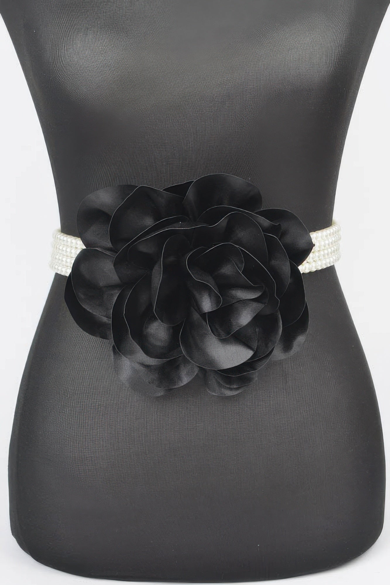 Oversized Flower Pearl Elastic Belt product image