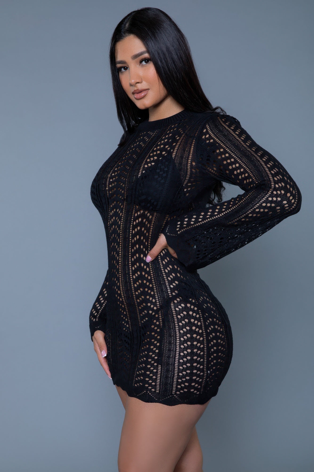 Kinsley Crochet Mini Dress product image