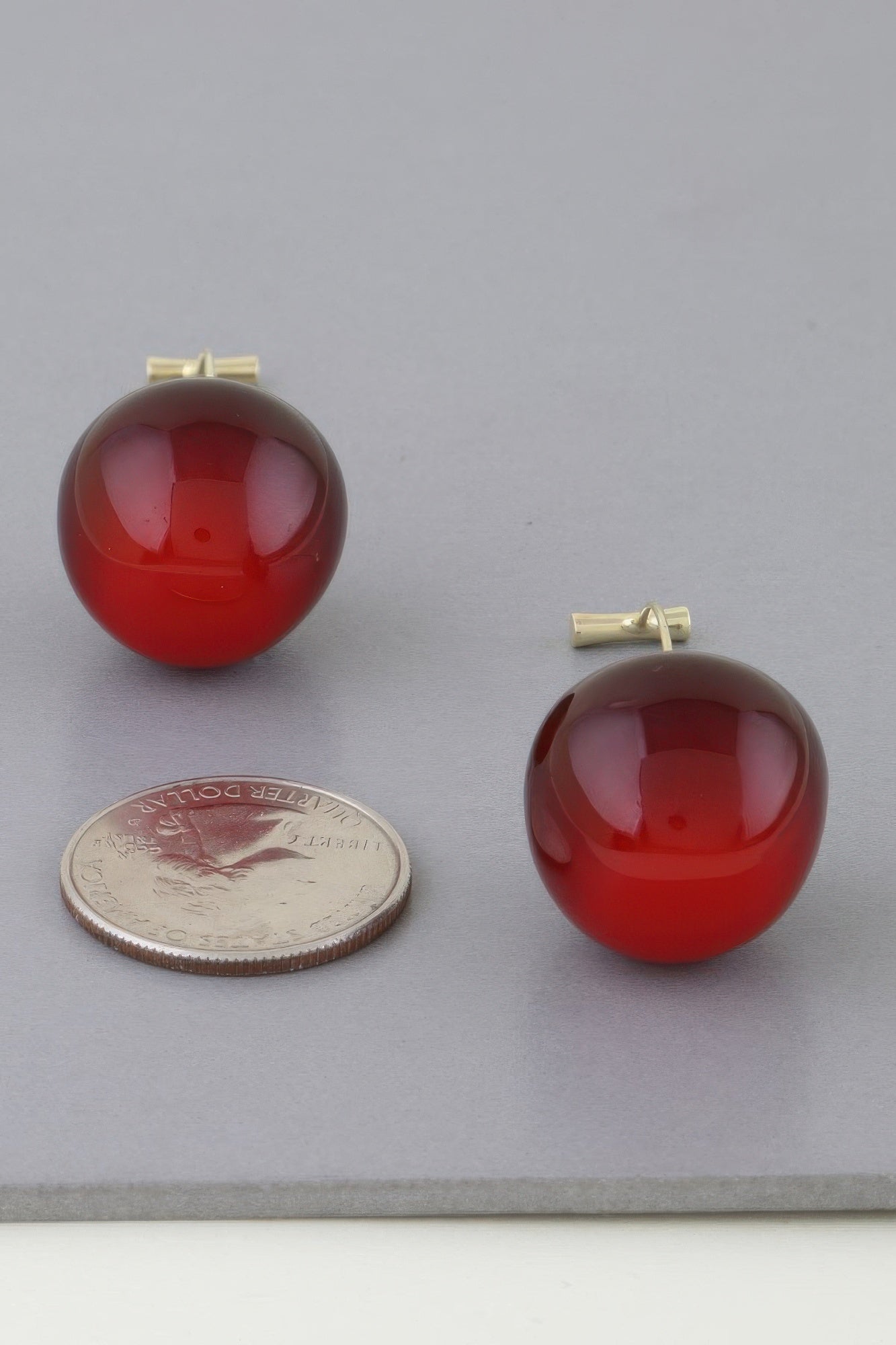 Deep Cherry Stud Earrings product image