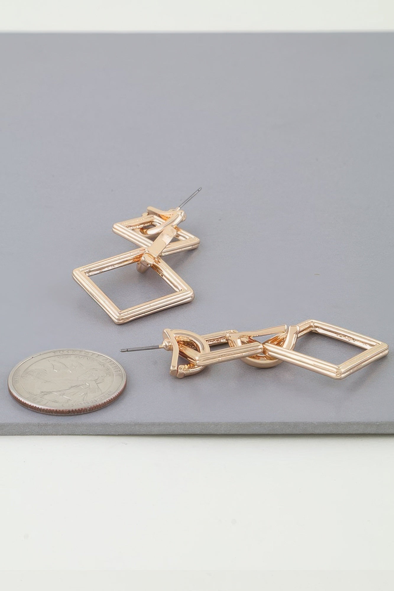 Diamond Chain Drop Earrings product image