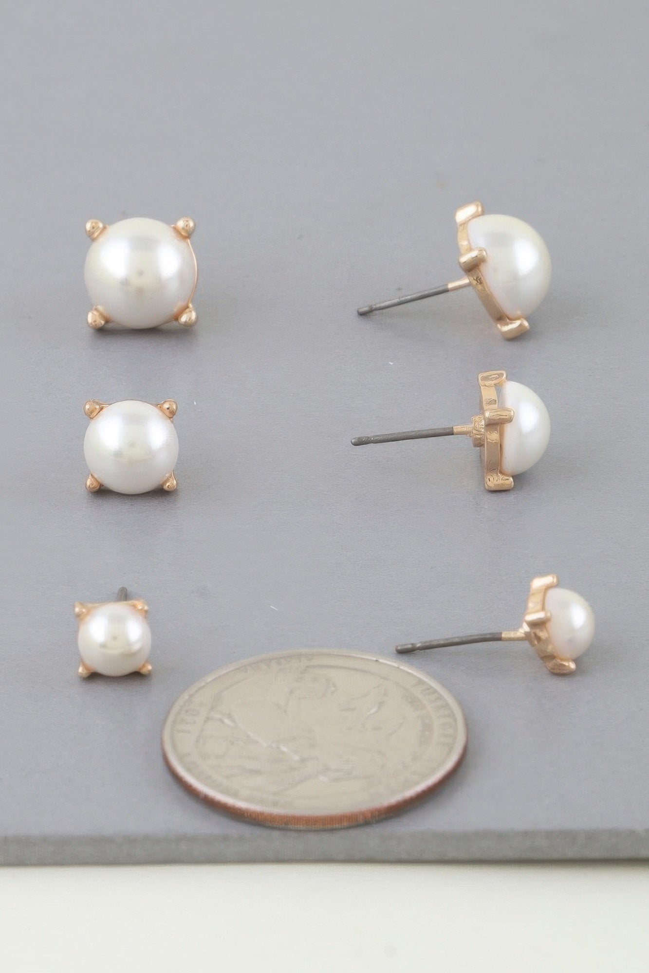 Multi Pearl Stud Earrings Set product image