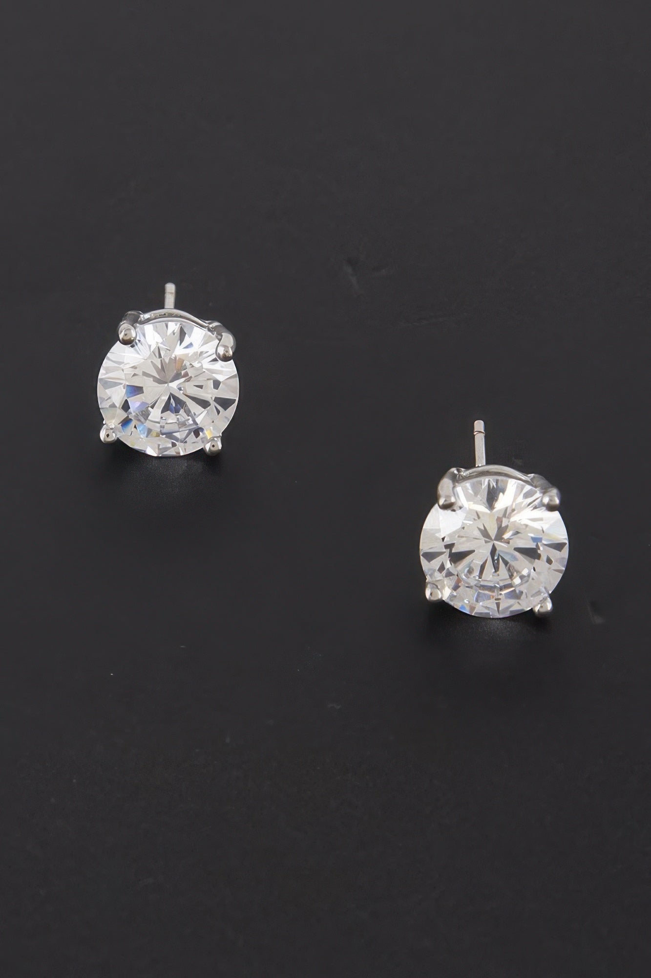 Silver Cubic Zirconia Rhinestone Earrings product image