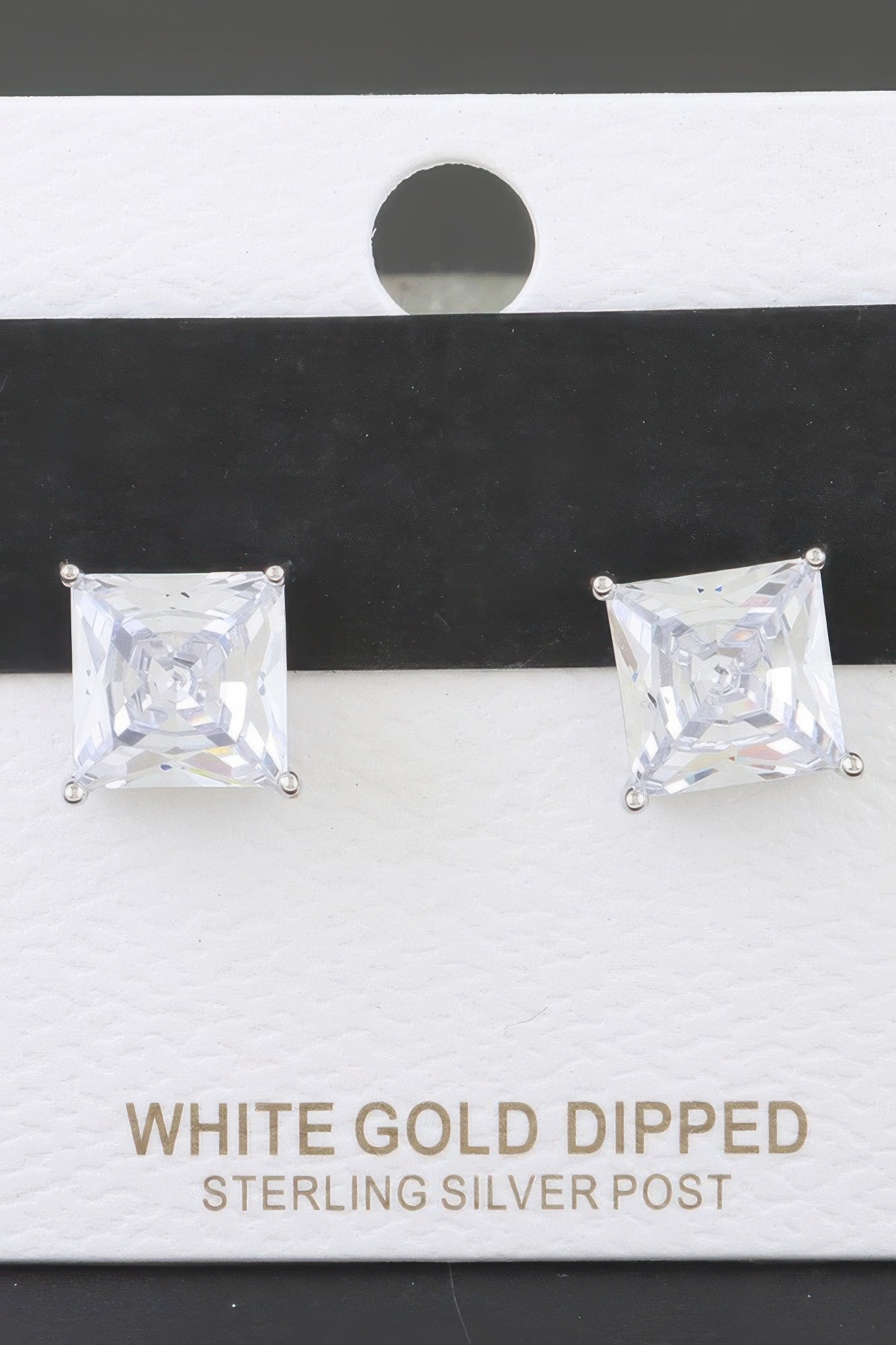 Silver Cubic Zirconia Rhinestone Earrings product image