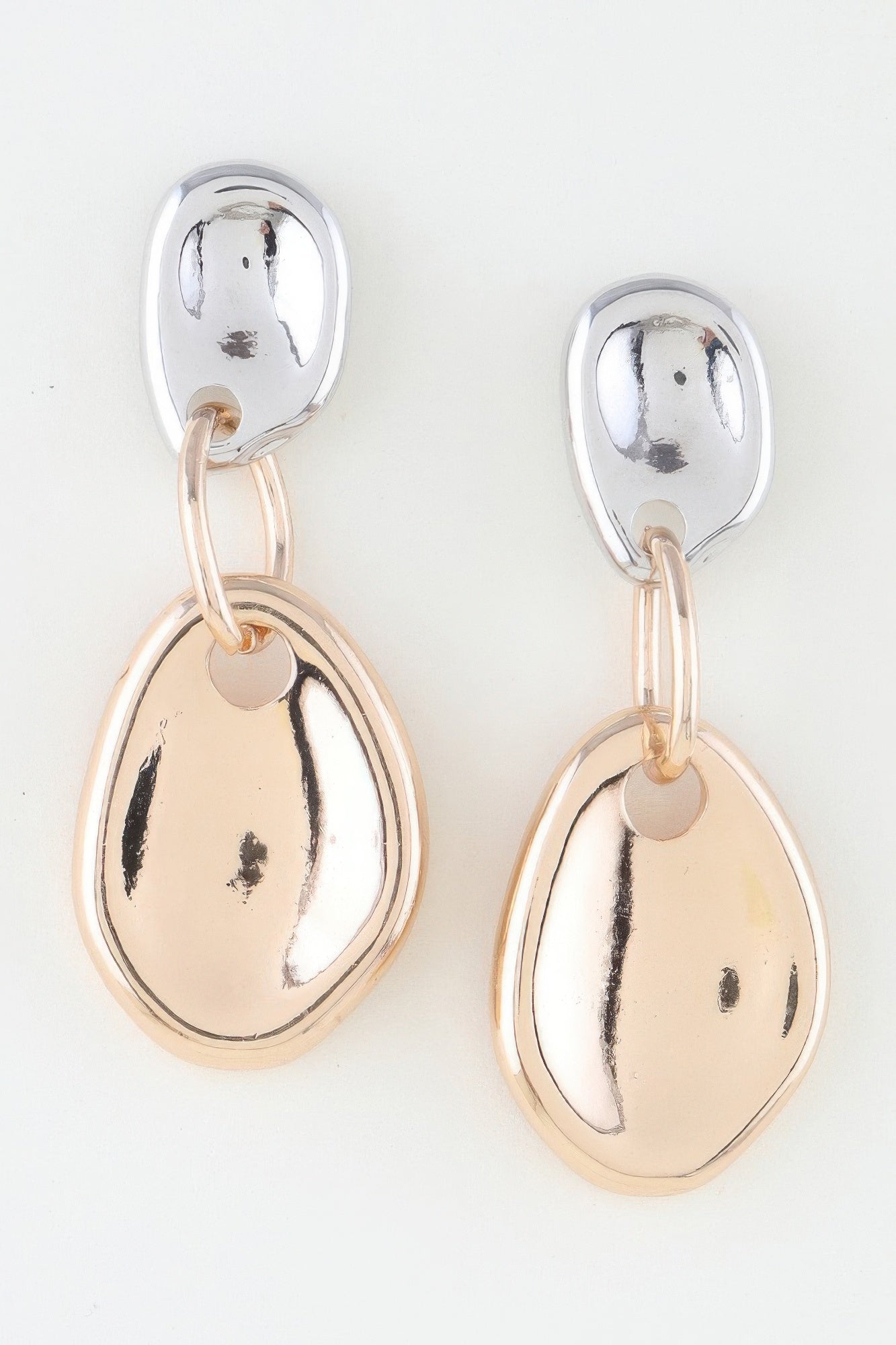Shiny Plate Chain Drop Earrings product image