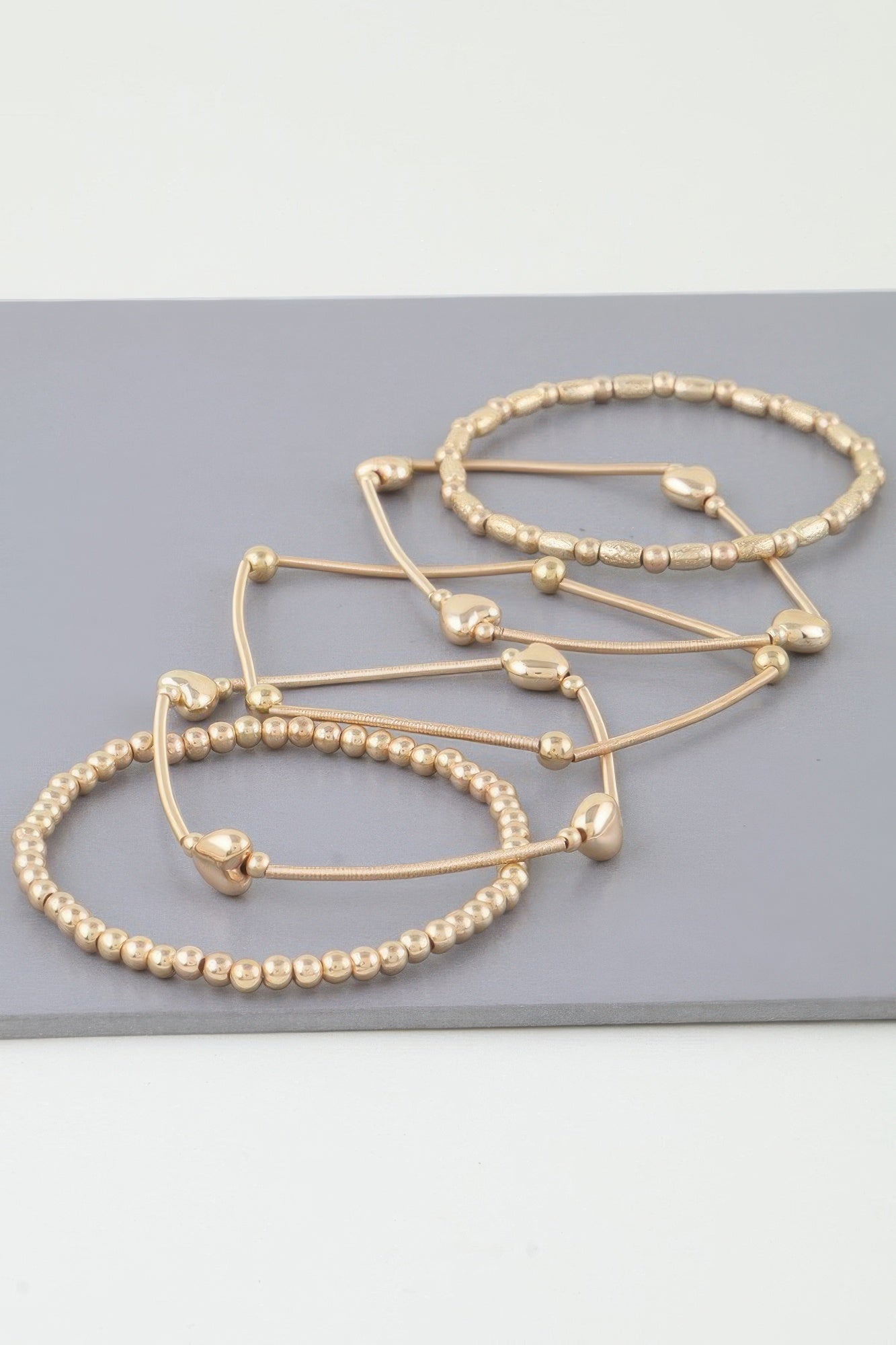 Multi Heart Coil Beaded Bracelet product image