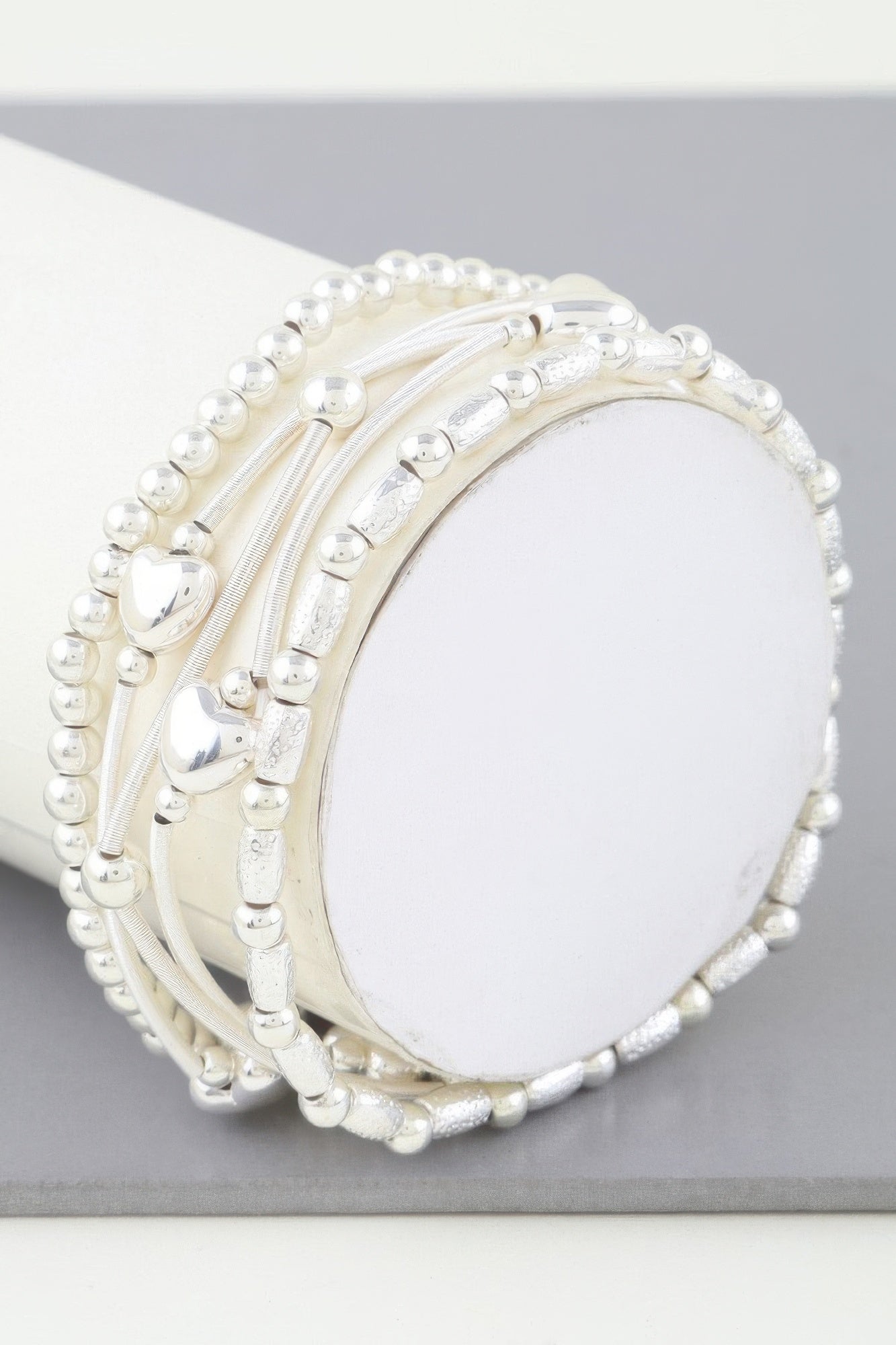 Multi Heart Coil Beaded Bracelet product image