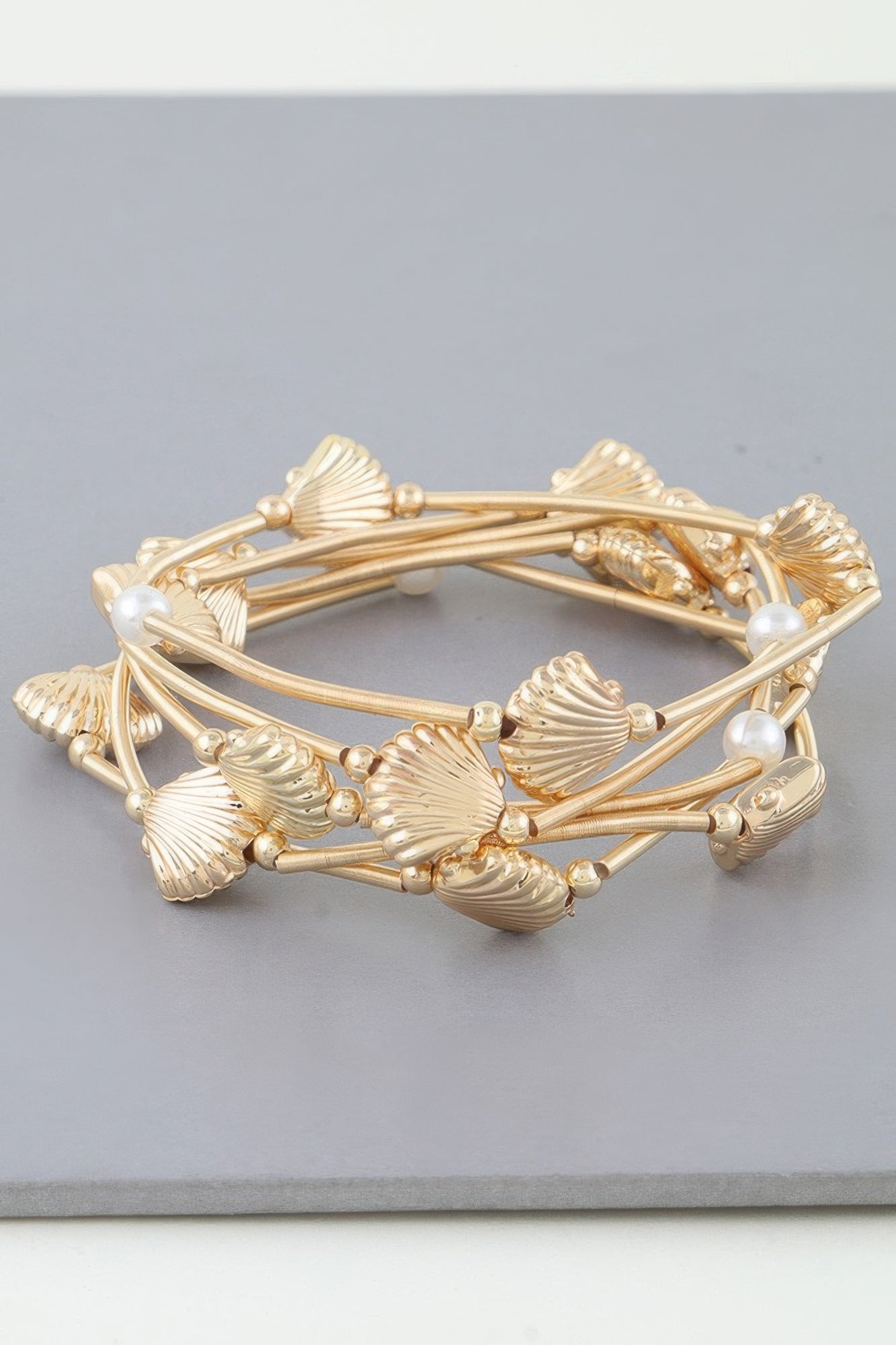 Multi Seashell Coil Bracelet product image