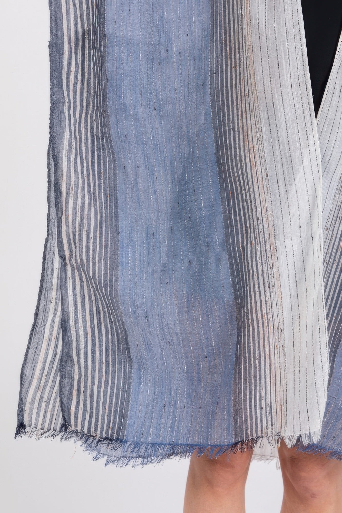 Striped Two Tone Cover Up Kimono product image