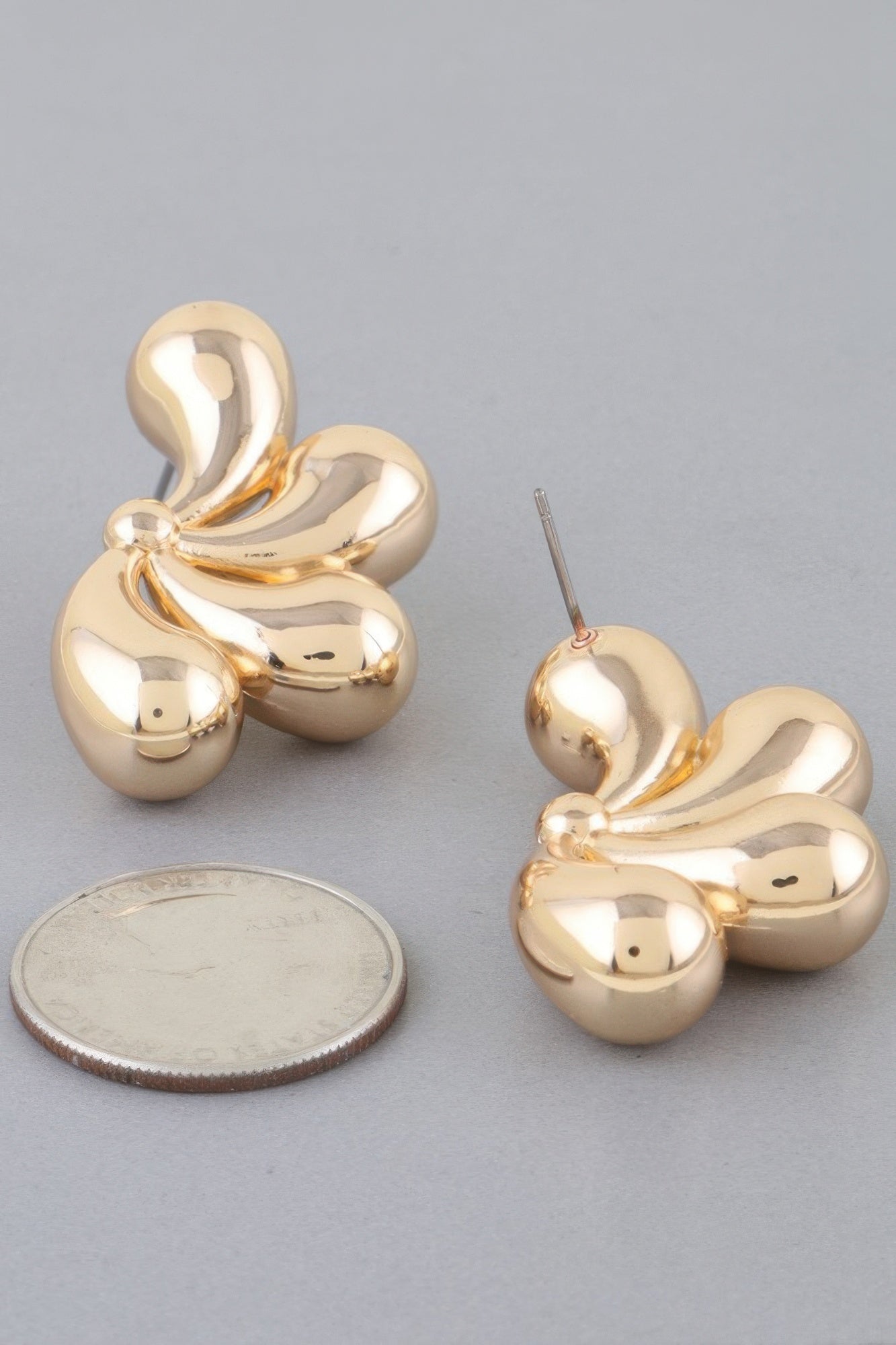 Shiny Flower Halves Earrings product image