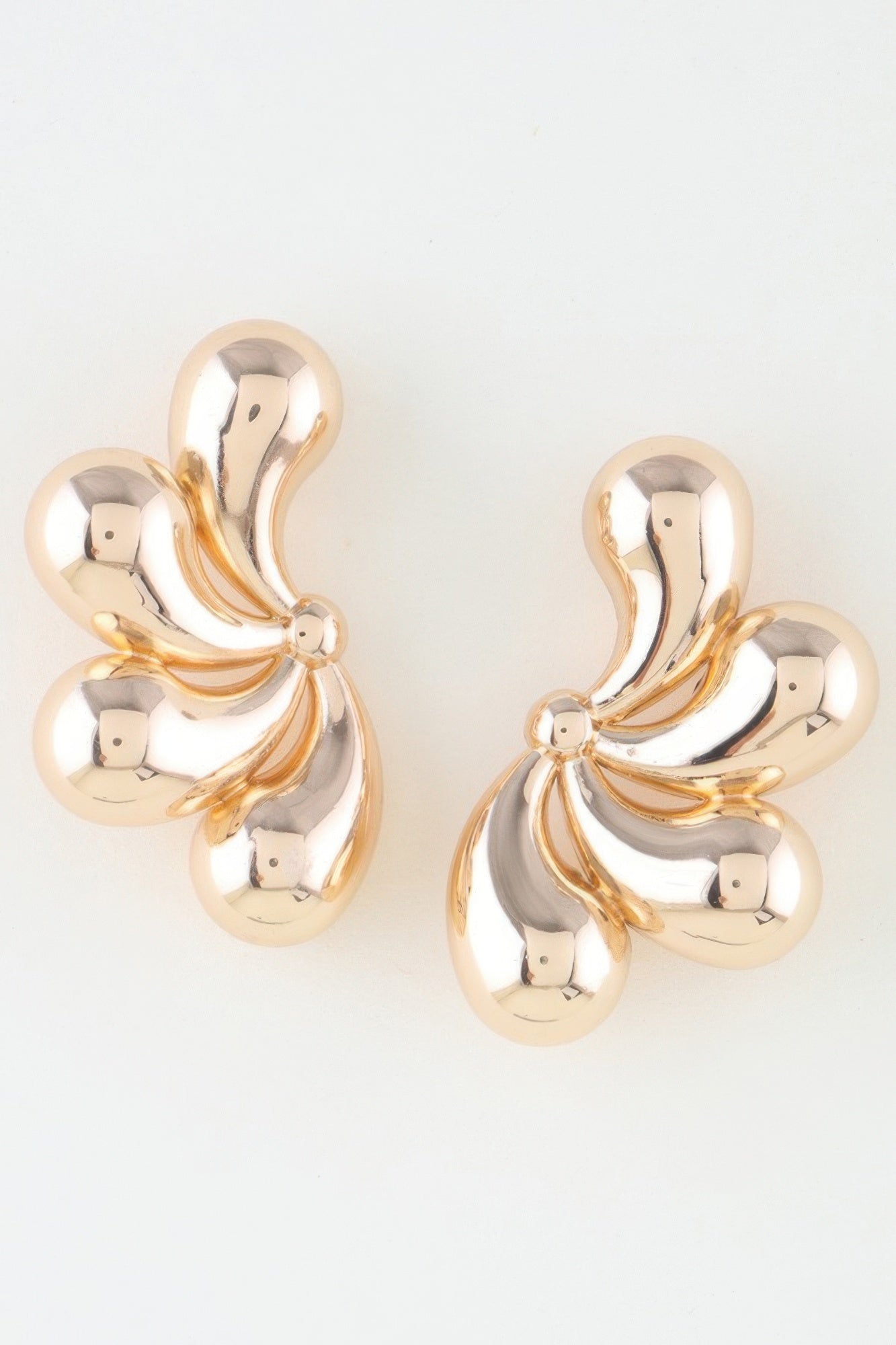Shiny Flower Halves Earrings product image