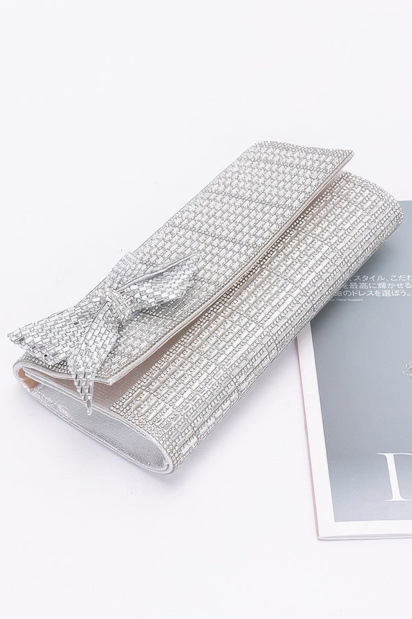 Rhinestone Party Clutch W/ Rhinestone Bow product image