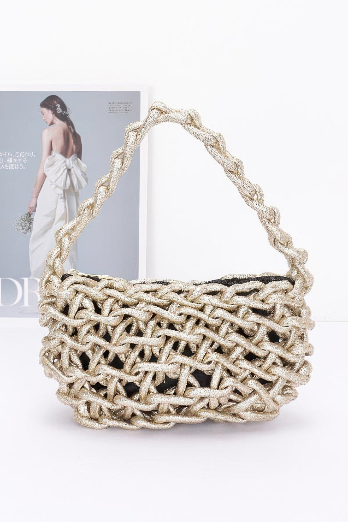 Metallic String Handmade Tote Bag product image
